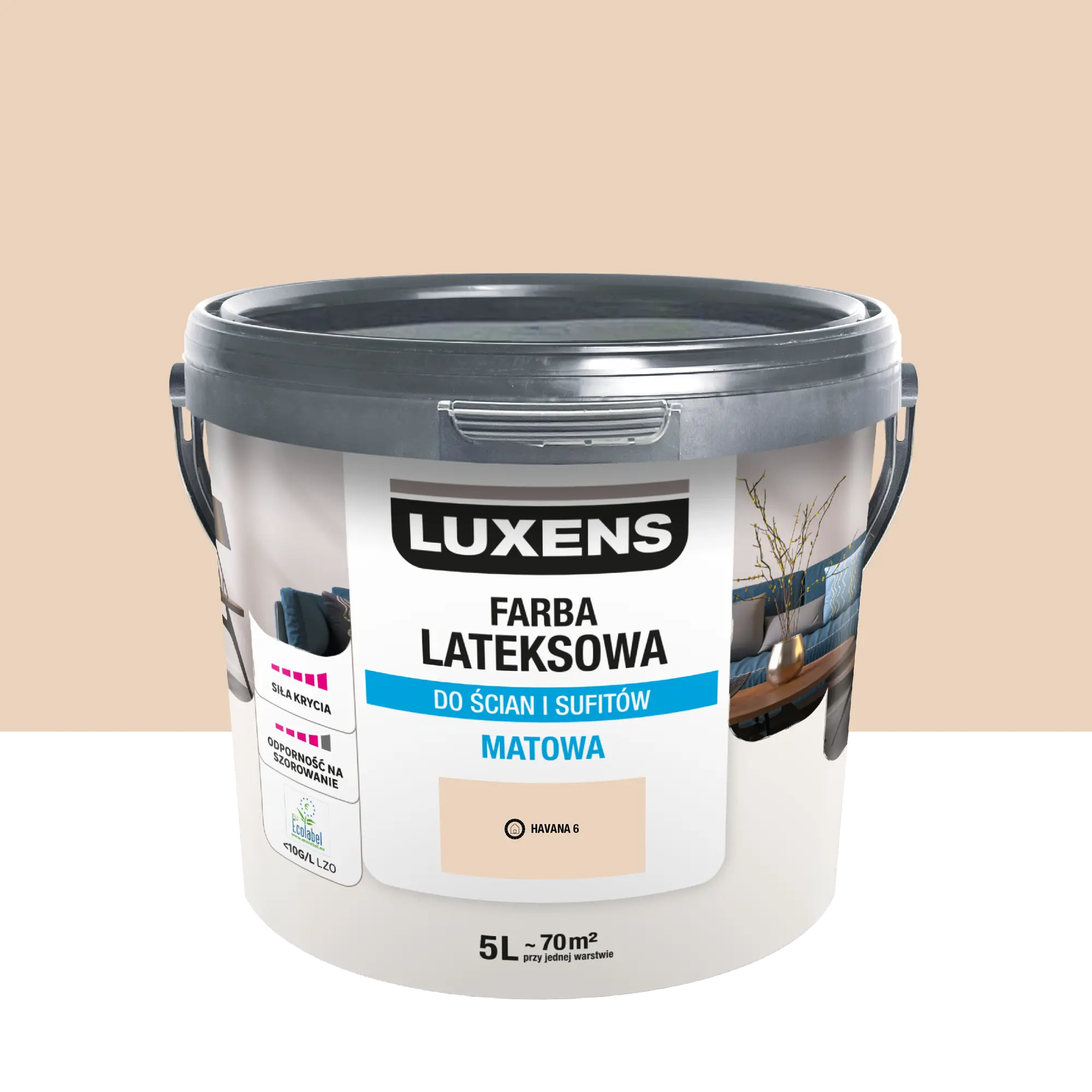 Farba lateksowa Luxens Havana 6 5 l