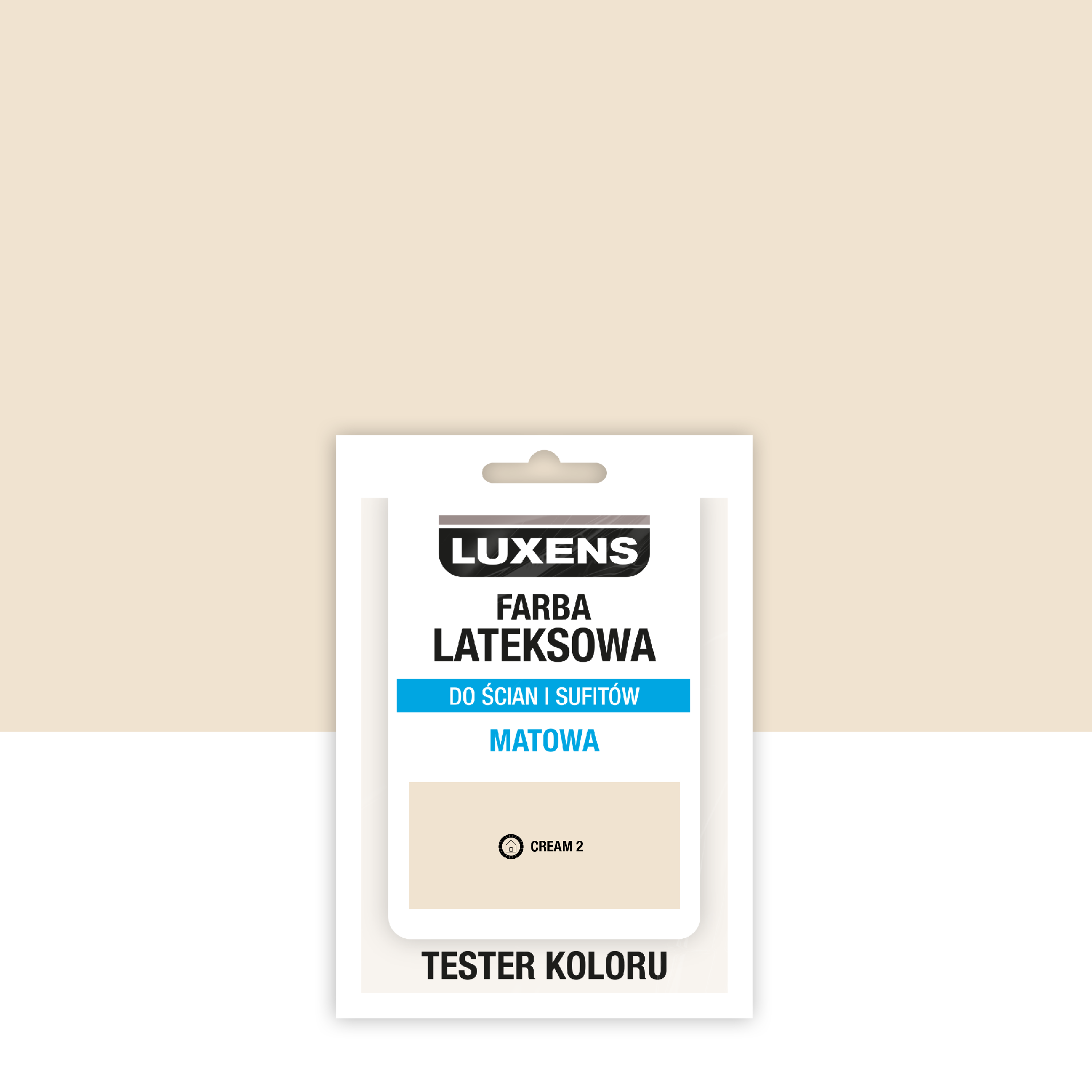 Tester farby lateksowej Luxens Cream 2 25 ml