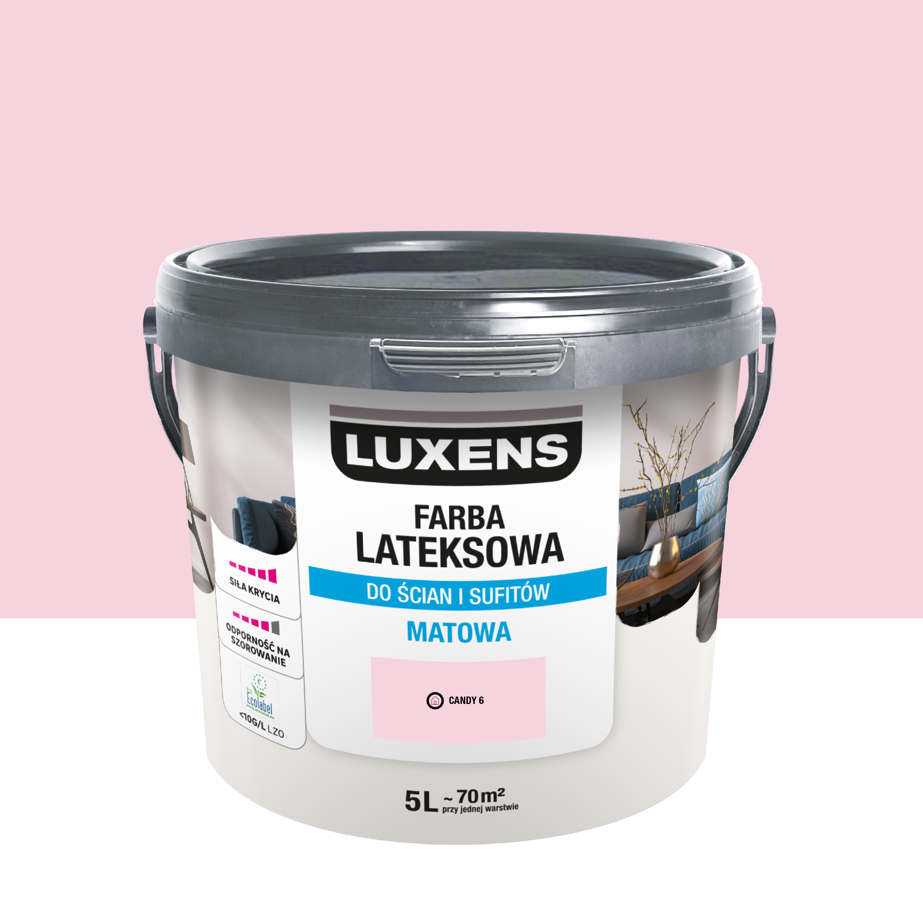 Farba lateksowa Luxens Candy 6 5 l