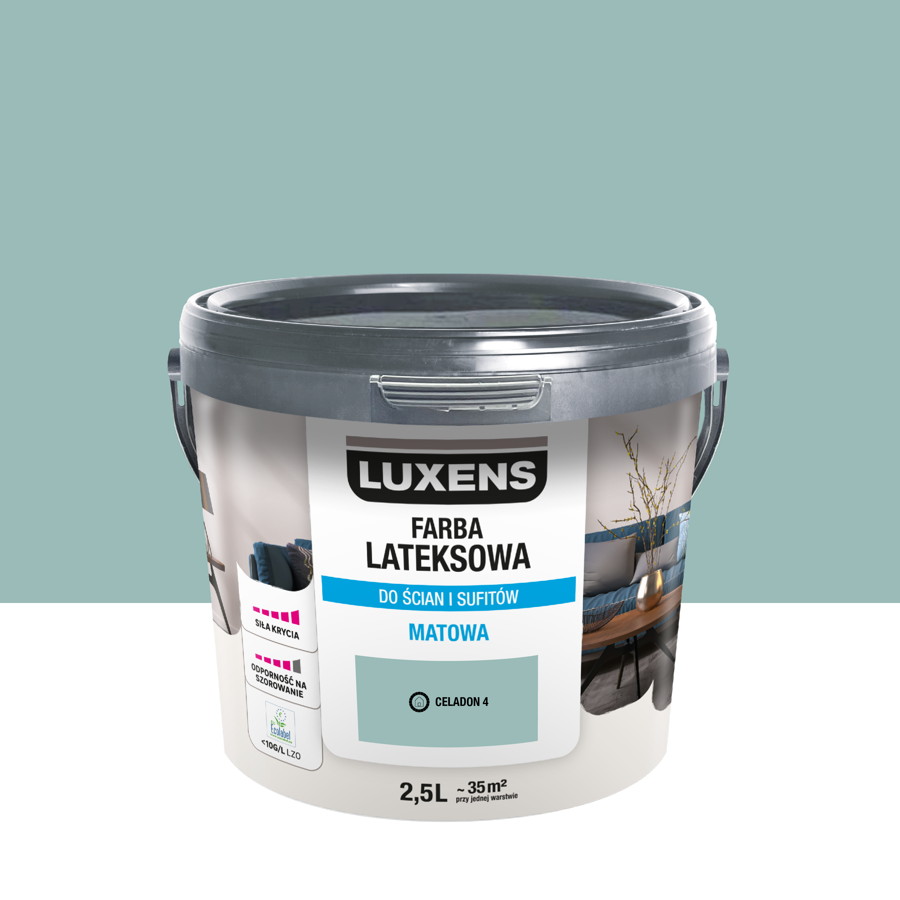 Farba lateksowa Luxens Celadon 4 2.5 l