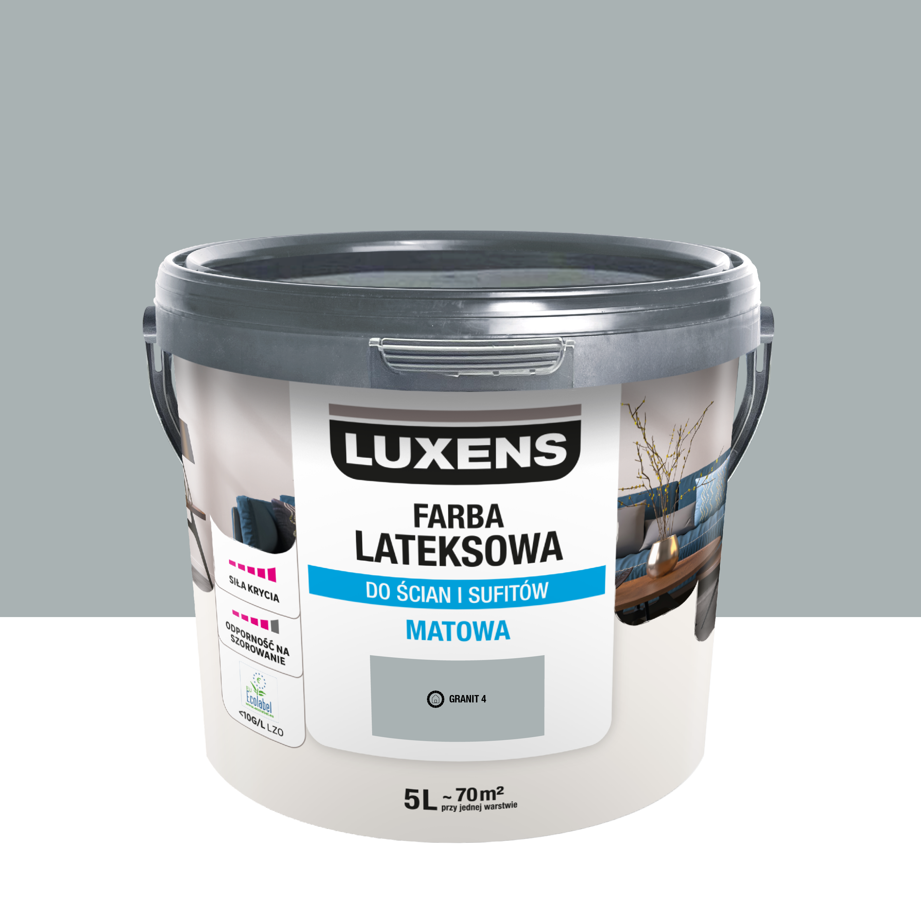 Farba lateksowa Luxens Granit 4 5 l