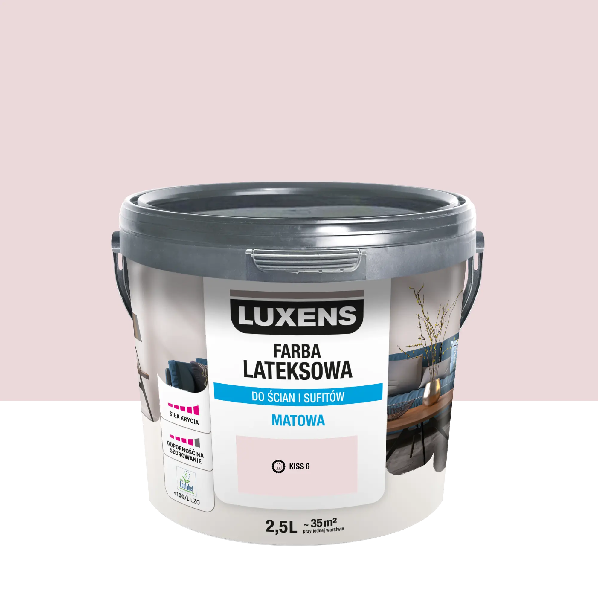 Farba lateksowa Luxens Kiss 6 2.5 l