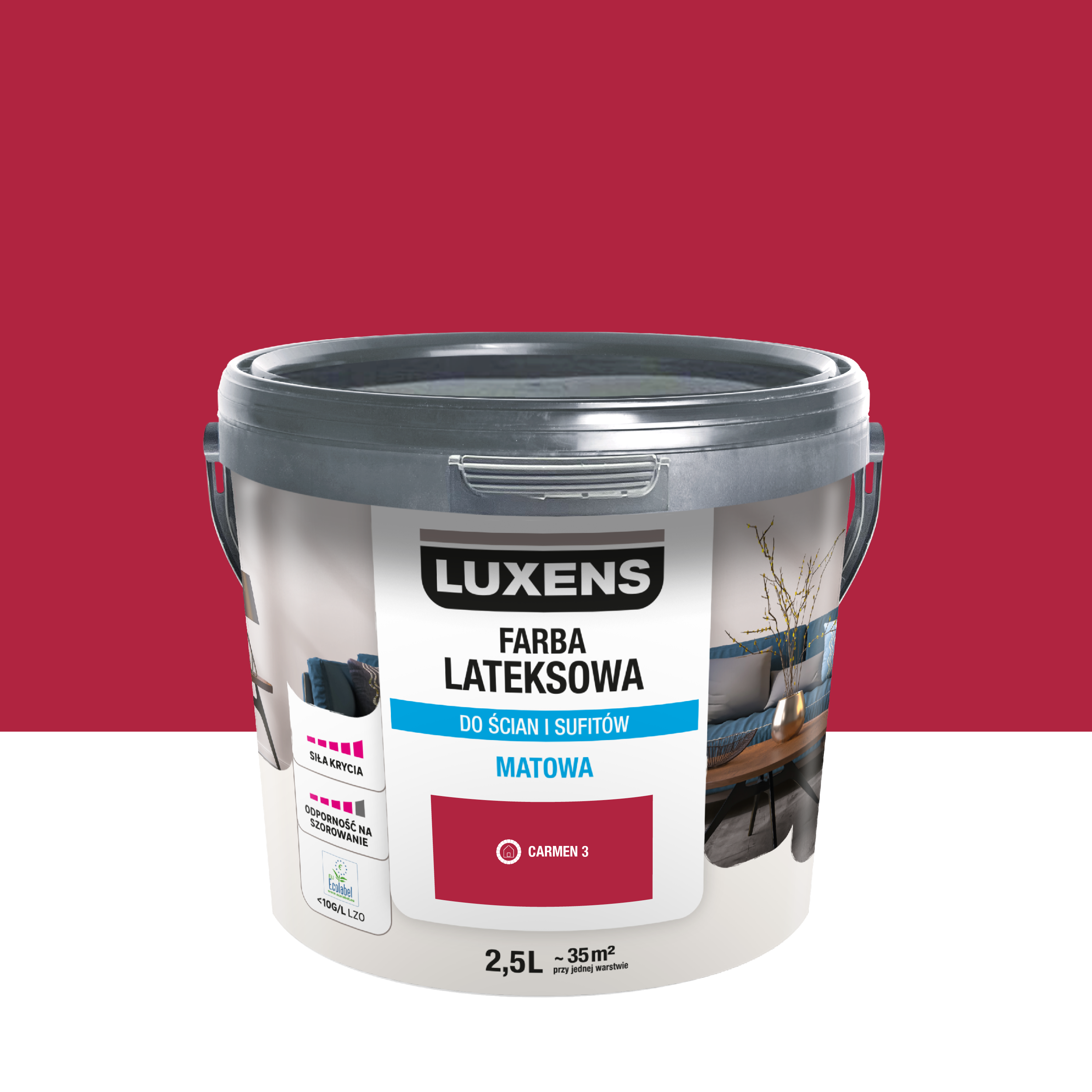 Farba lateksowa Luxens Carmen 3 2.5 l