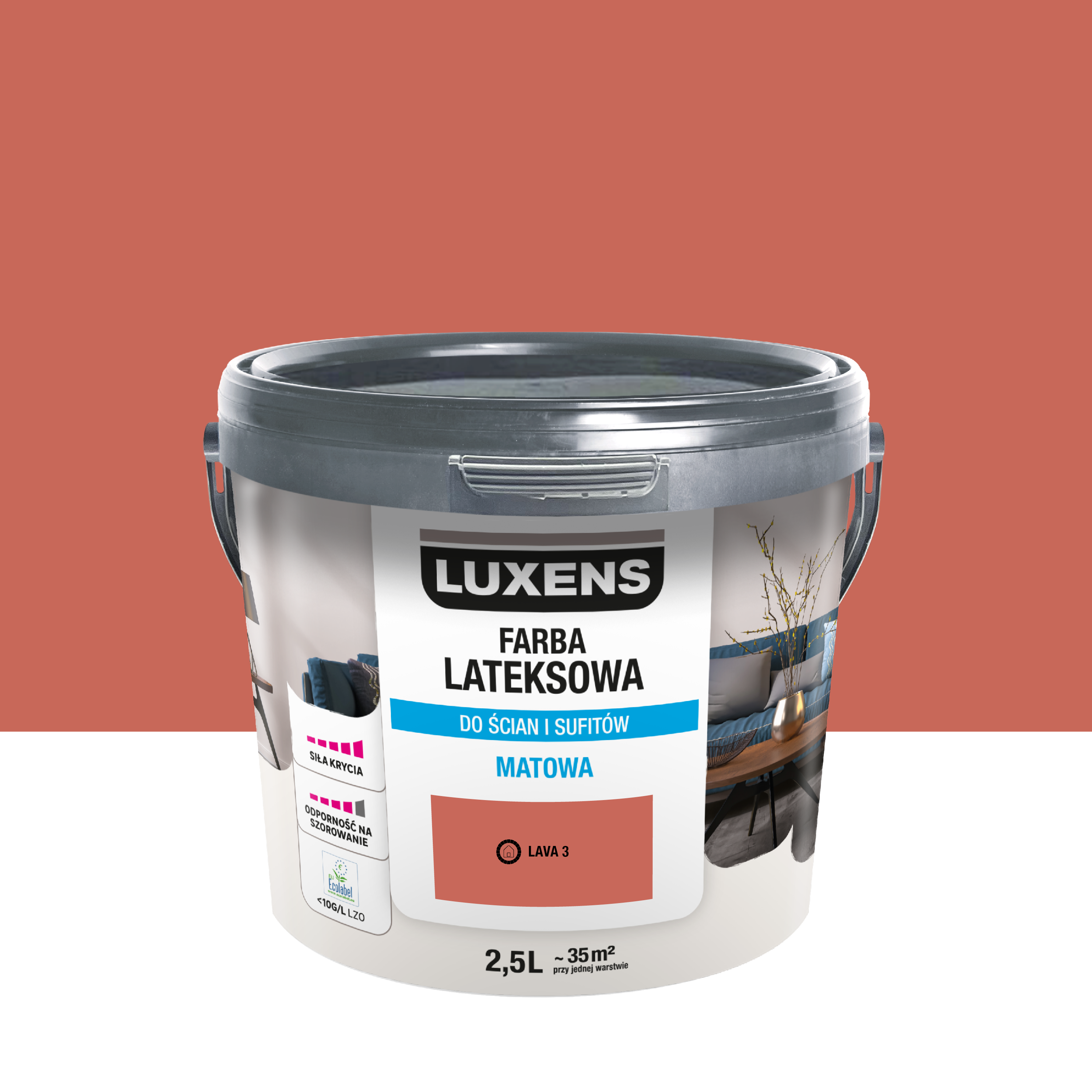 Farba lateksowa Luxens Lava 3 2.5 l