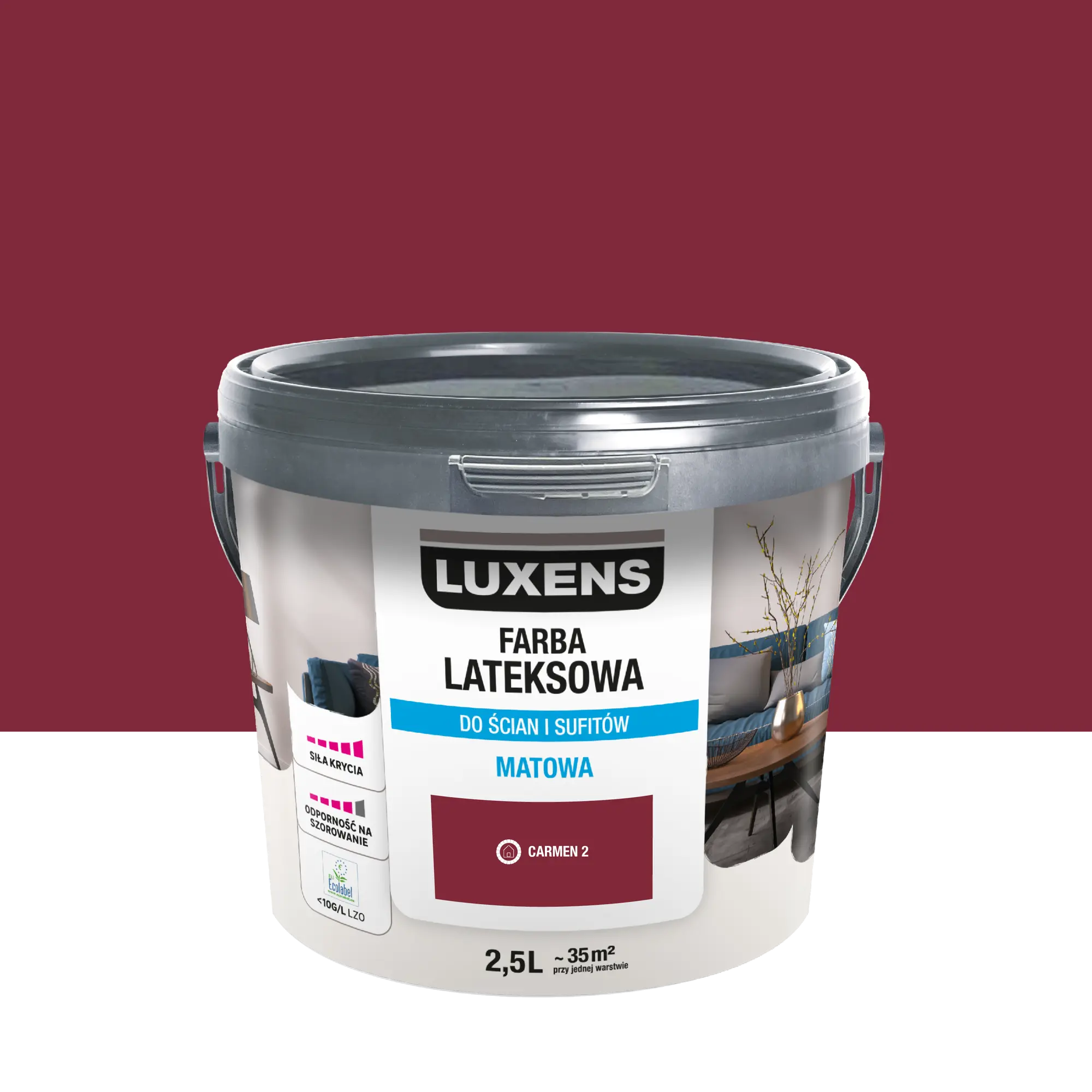 Farba lateksowa Luxens Carmen 2 2.5 l