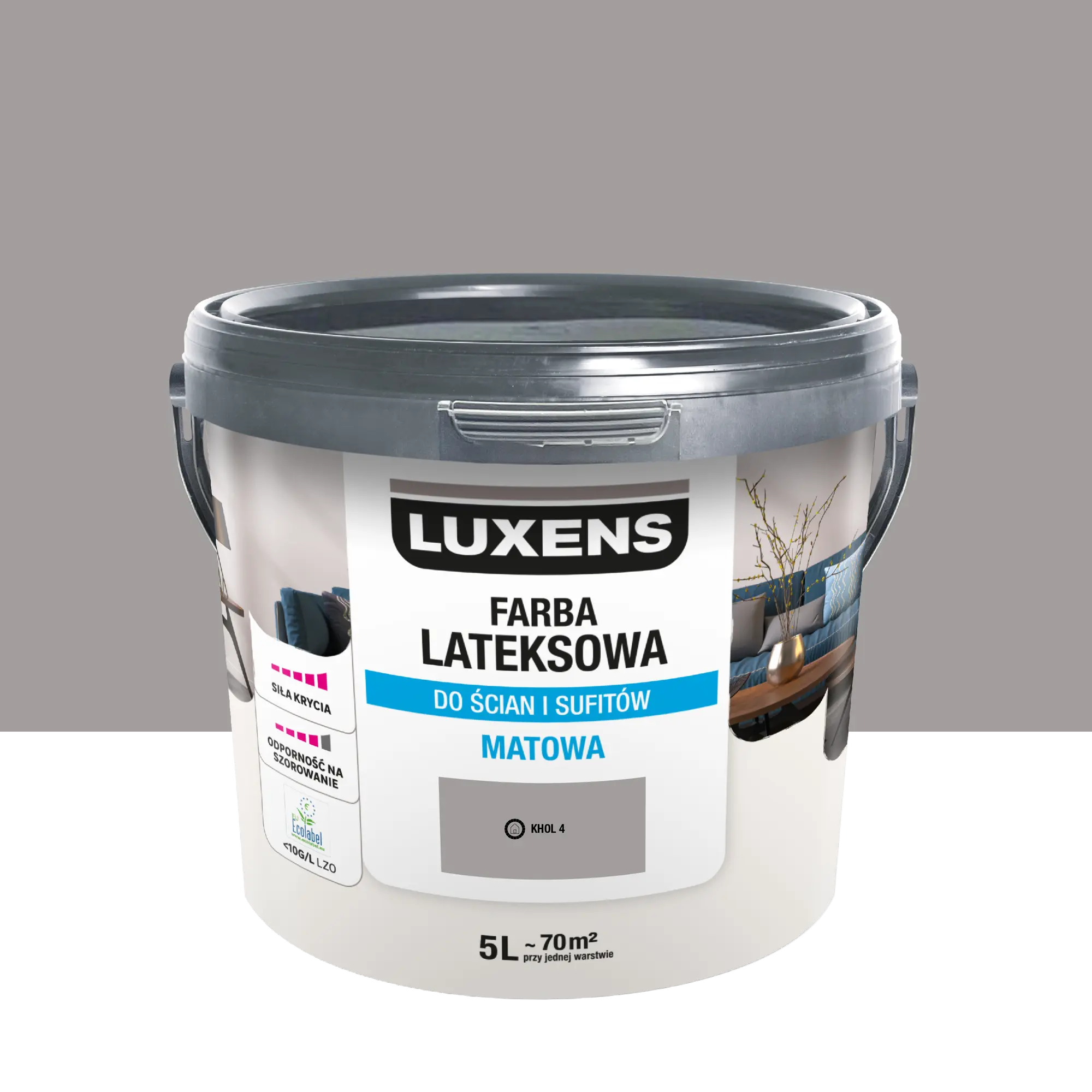 Farba lateksowa Luxens Khol 4 5 l