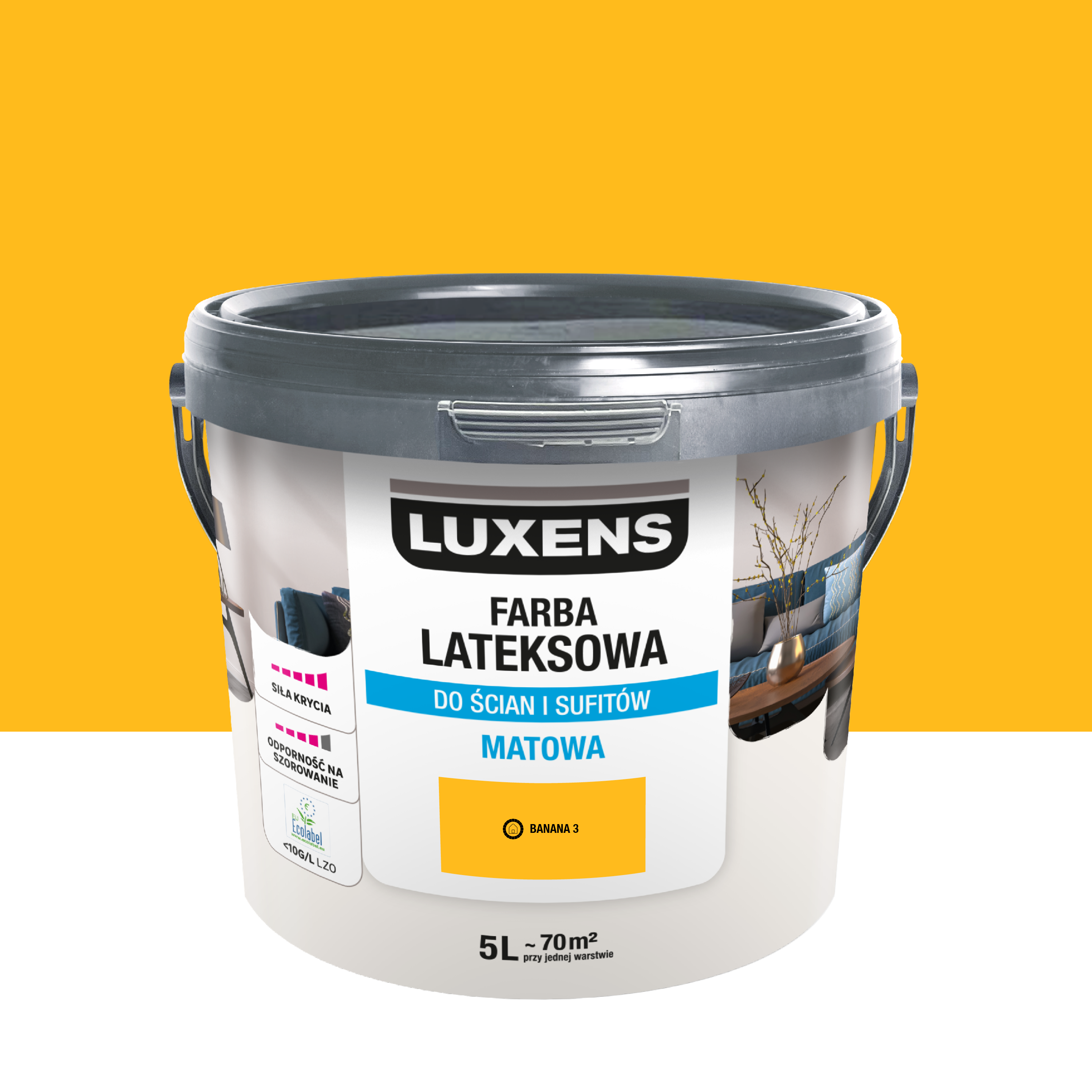 Farba lateksowa Luxens Banana 3 5 l