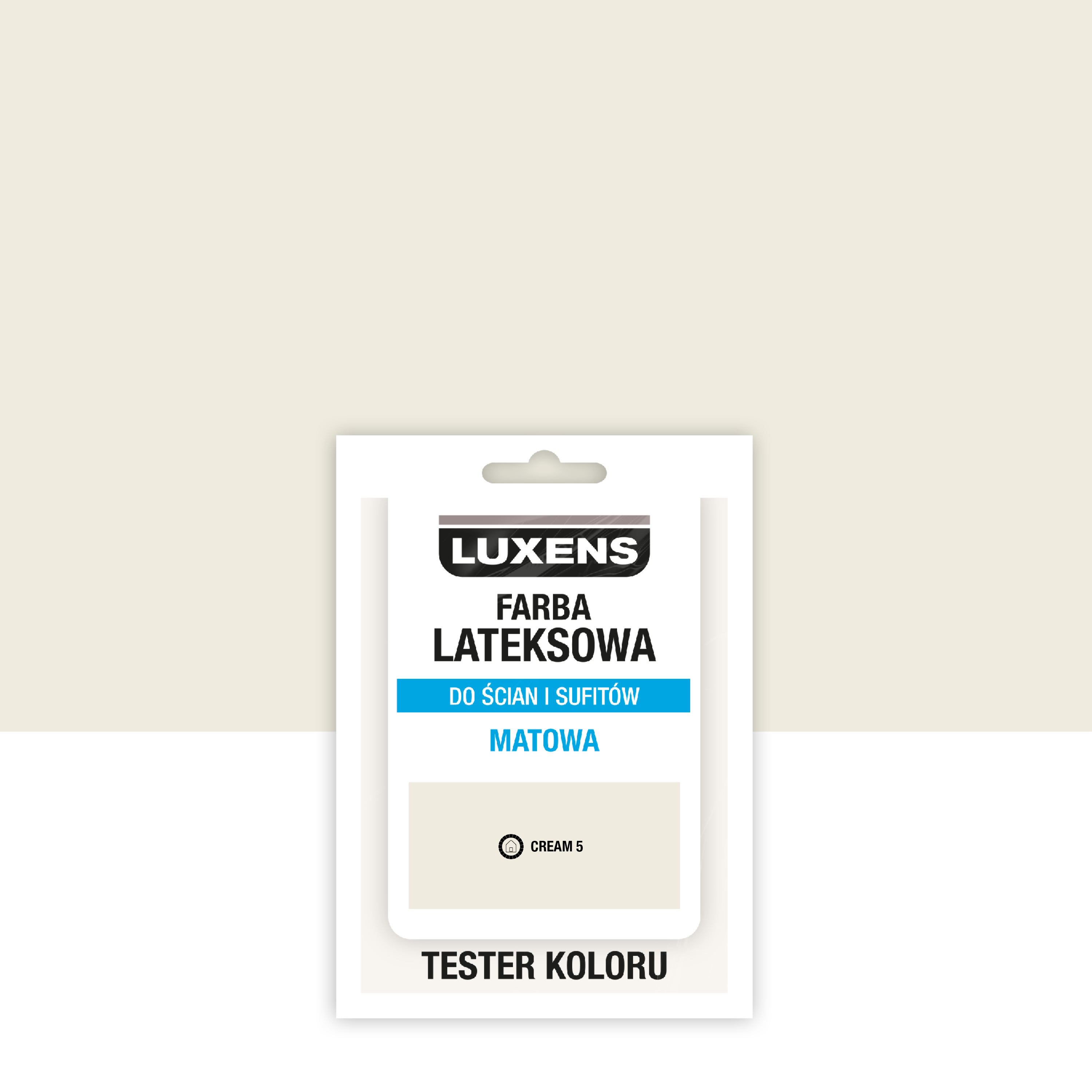 Tester farby lateksowej Luxens Cream 5 25 ml