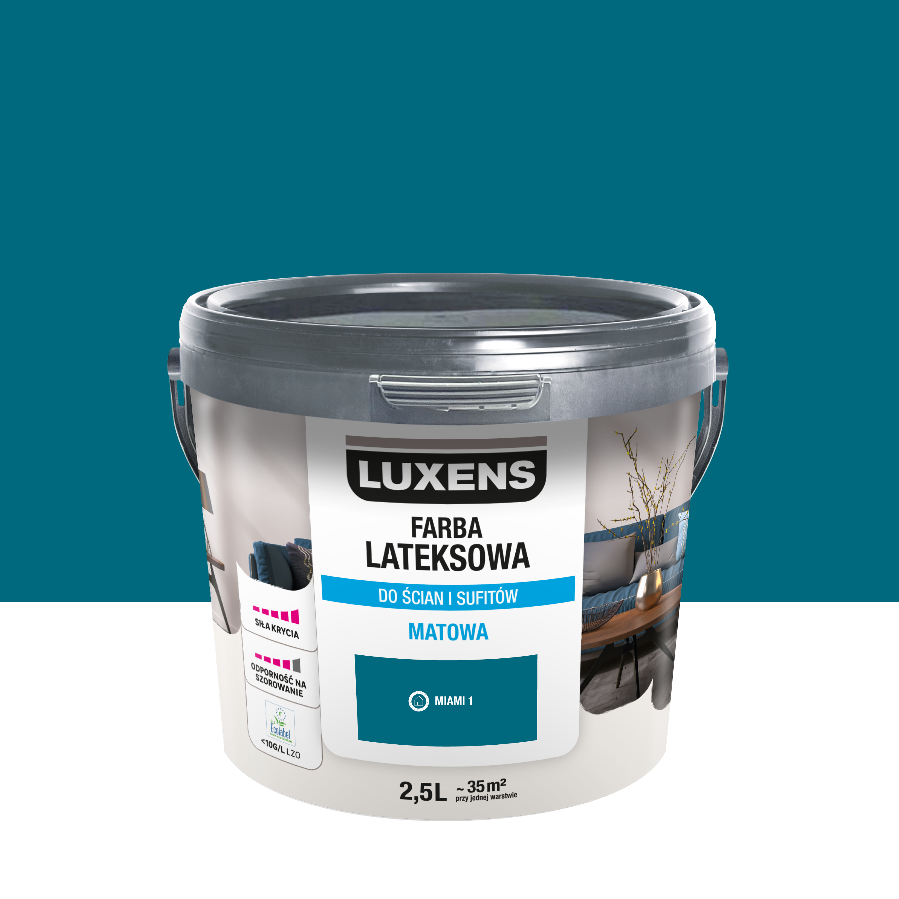 Farba lateksowa Luxens Miami 1 2.5 l