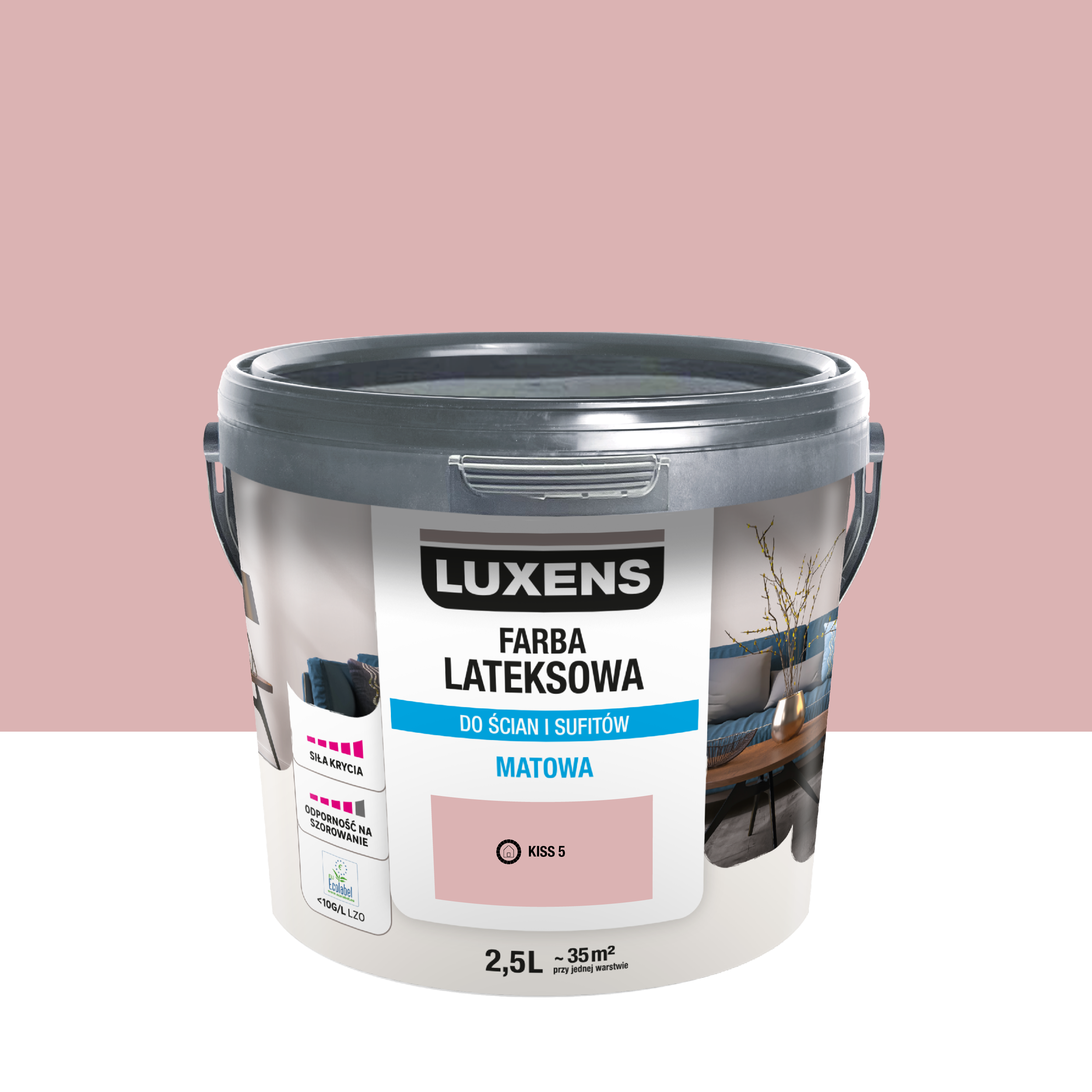 Farba lateksowa Luxens Kiss 5 2.5 l