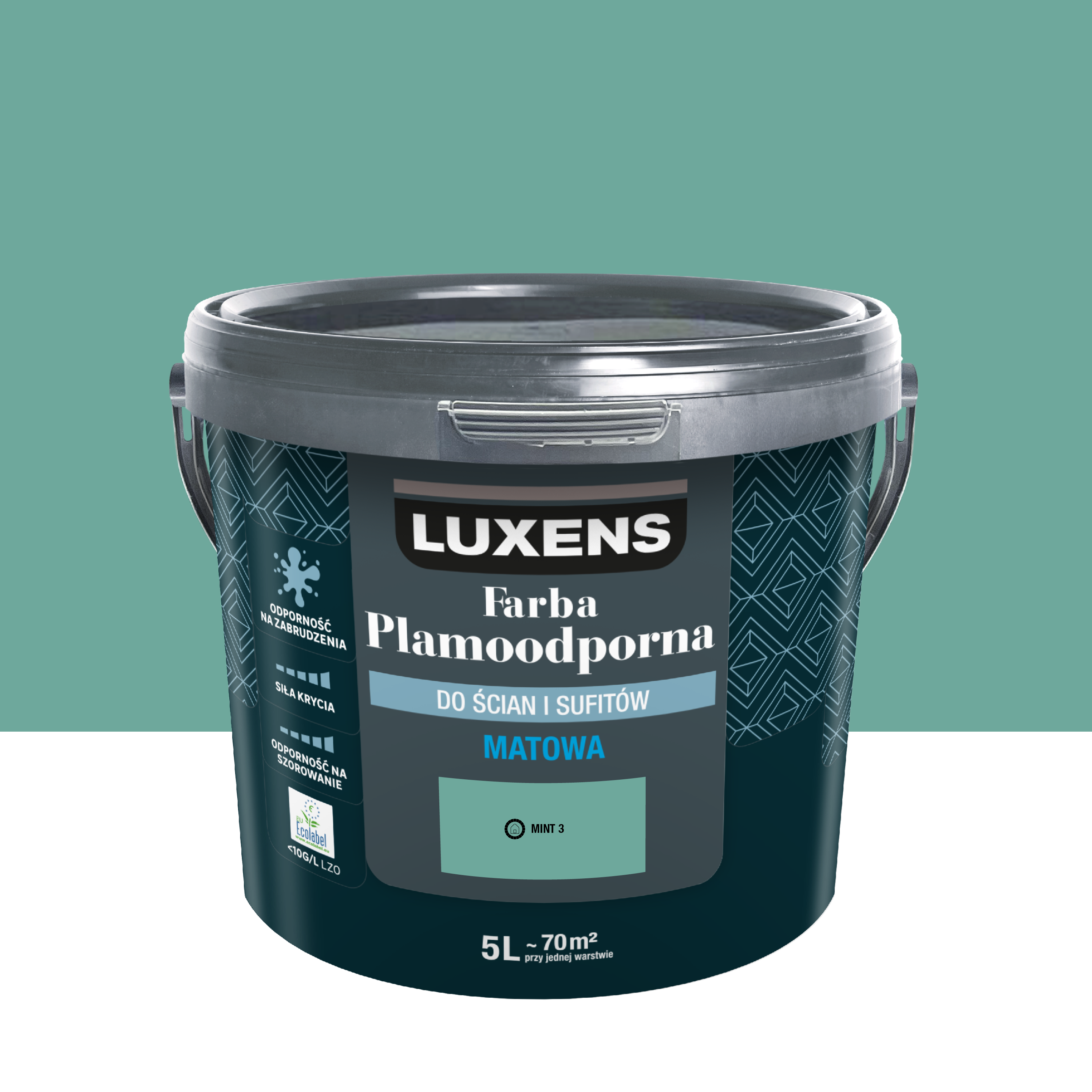 Farba Luxens Plamoodporna Mint 3 5 l