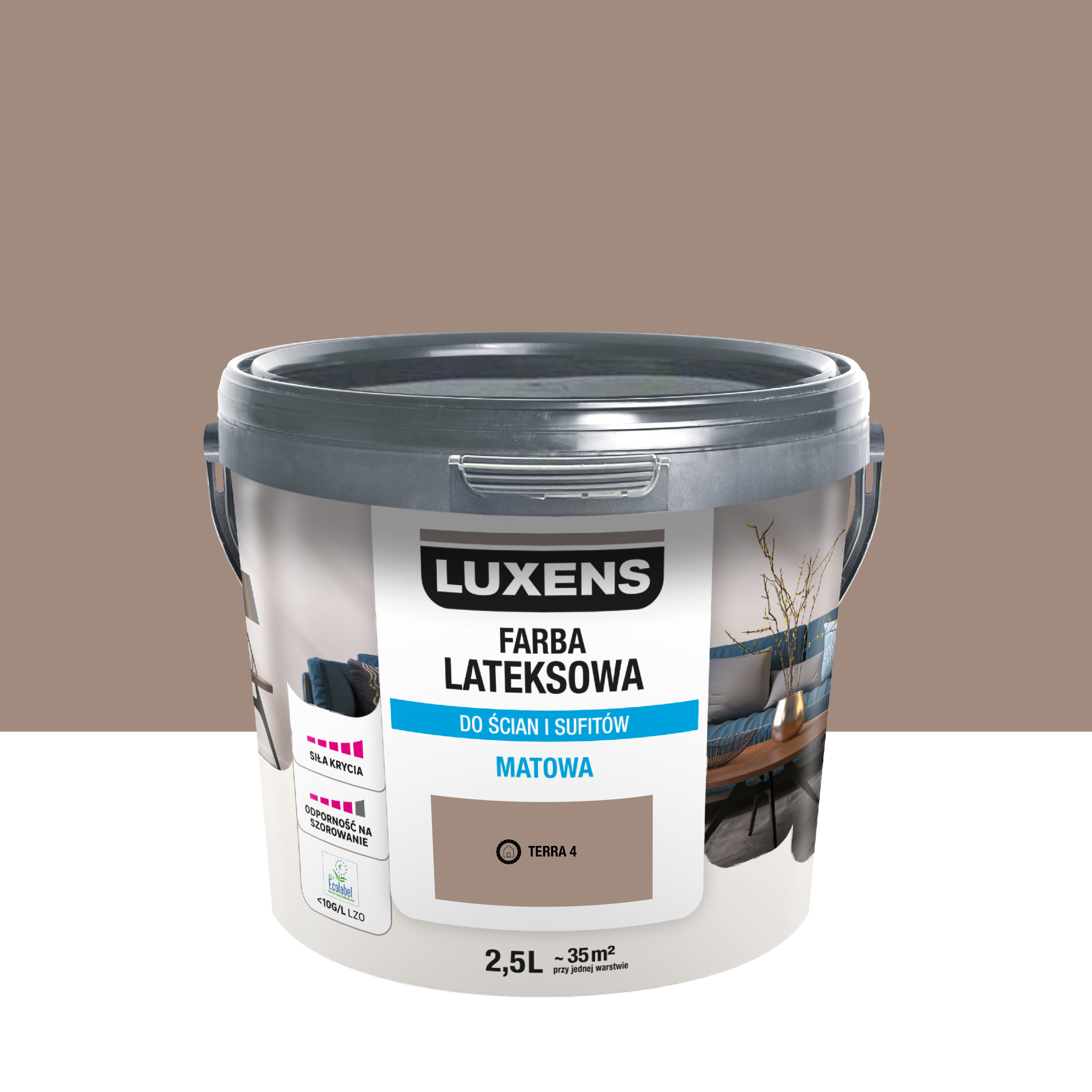 Farba lateksowa Luxens Terra 4 2.5 l