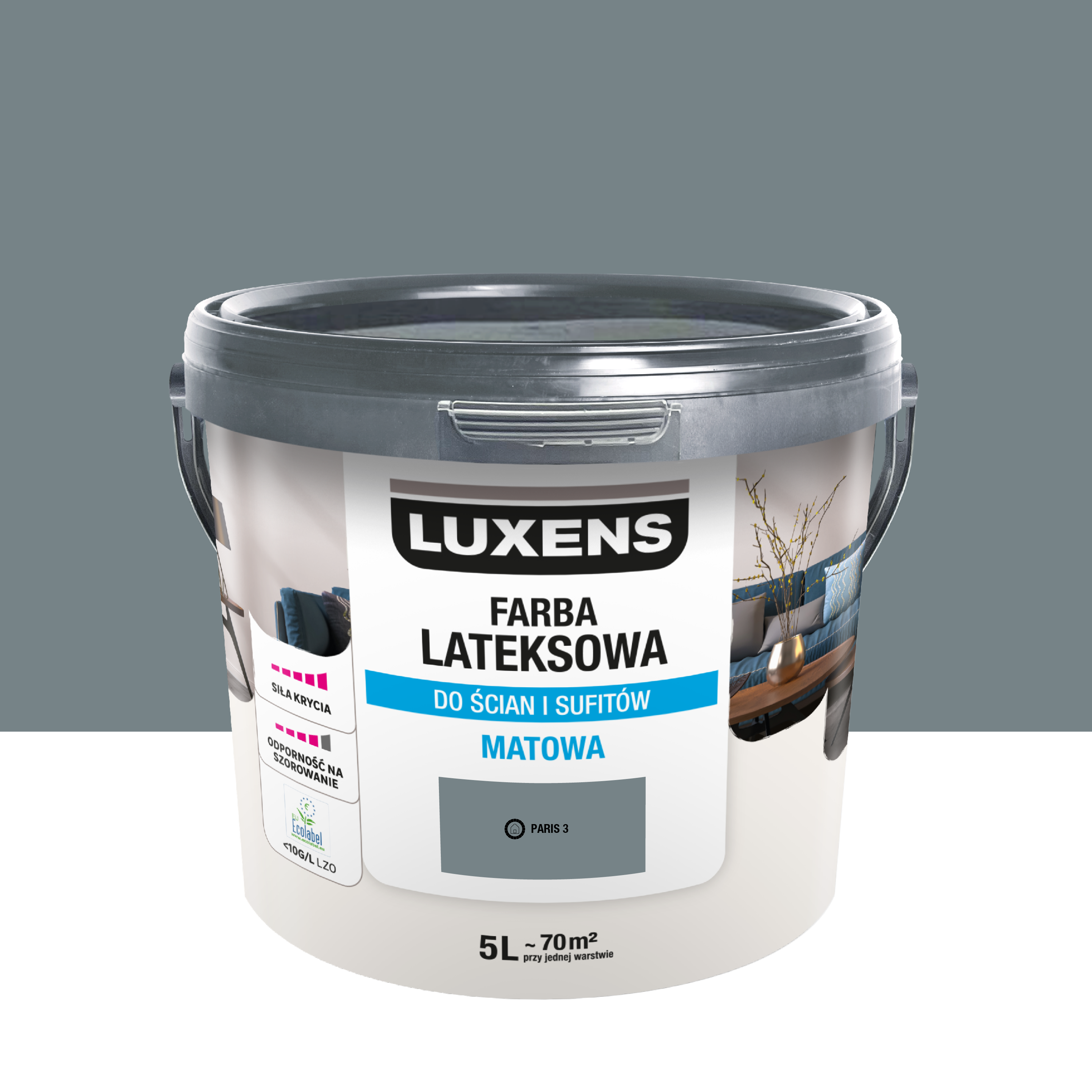 Farba lateksowa Luxens Paris 3 5 l