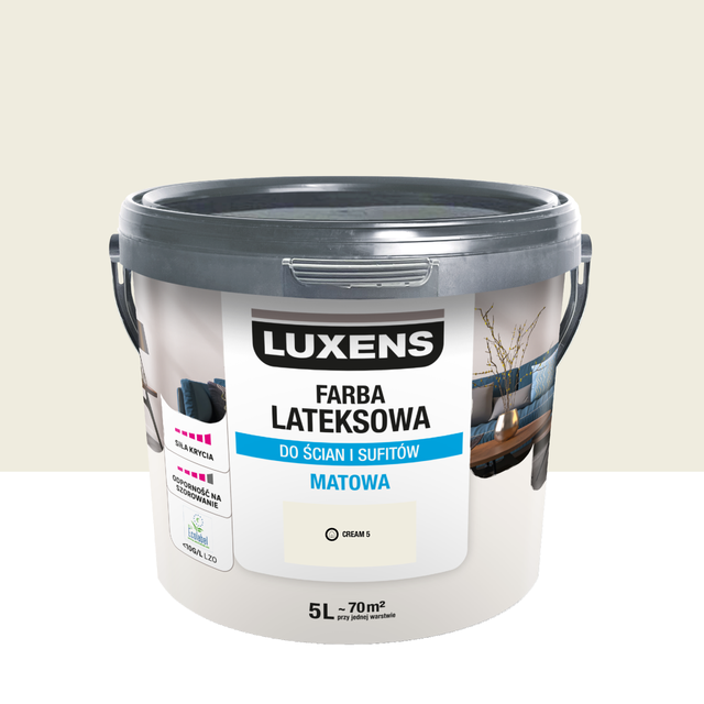 Farba lateksowa Luxens Cream 5 5 l 