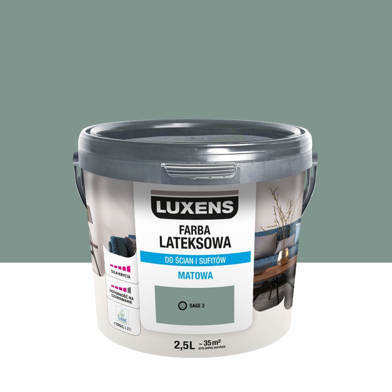 Zdjęcia - Farba / emalia Farba lateksowa Luxens Sage 3 2.5 l