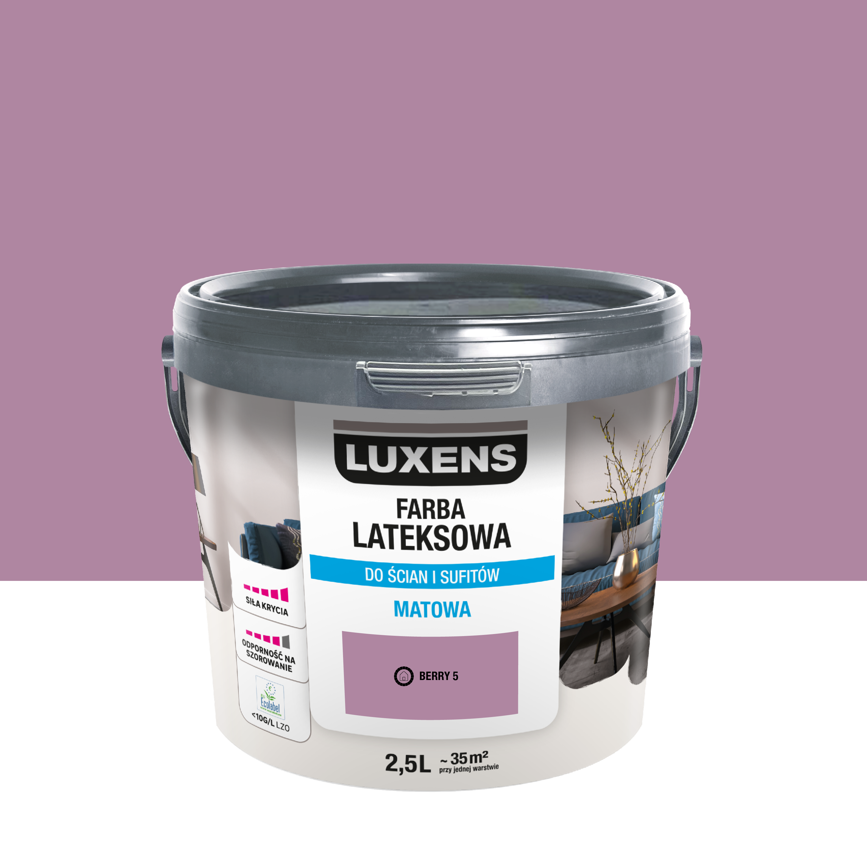 Farba lateksowa Luxens Berry 5 2.5 l
