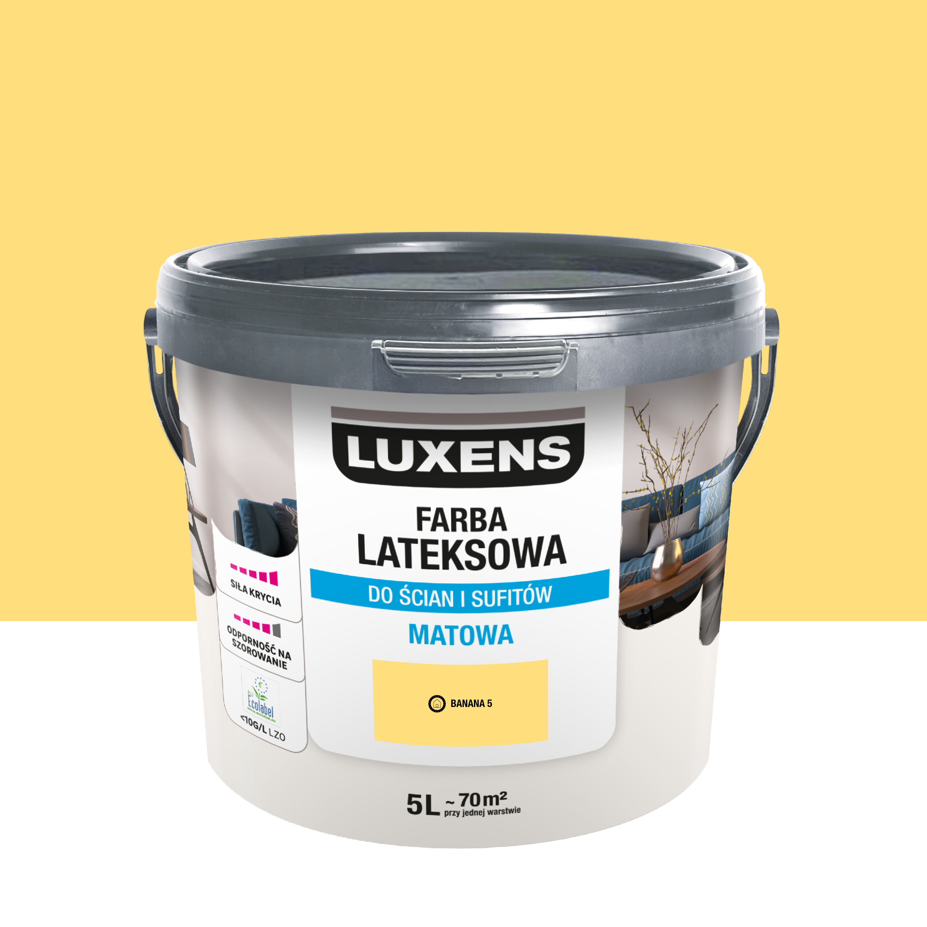 Farba lateksowa Luxens Banana 5 5 l