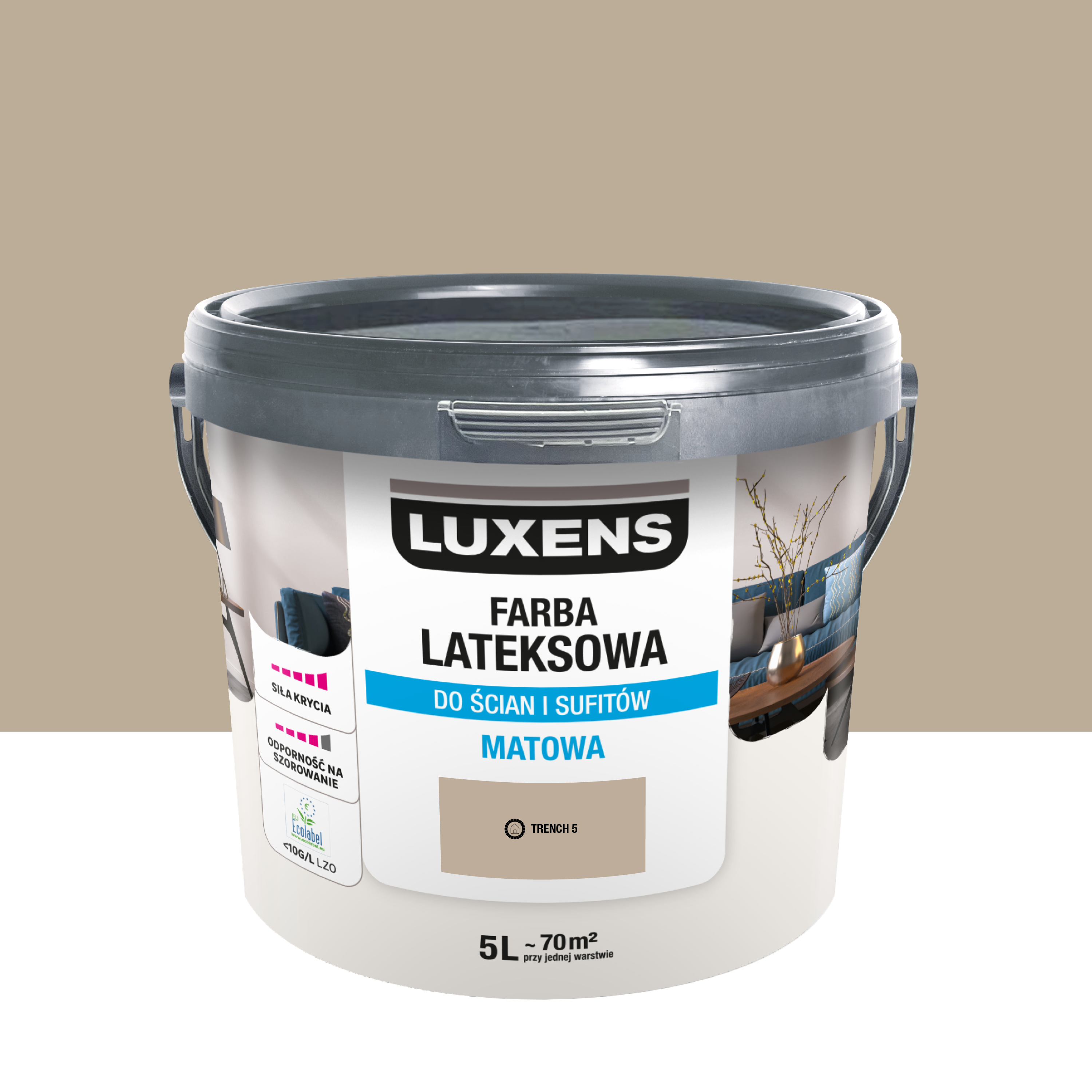 Farba lateksowa Luxens Trench 5 5 l
