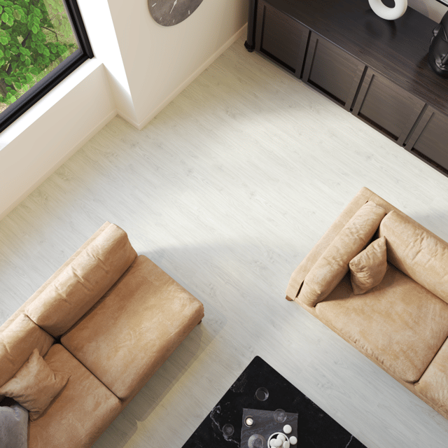 Lame PVC clipsable bois blanchi