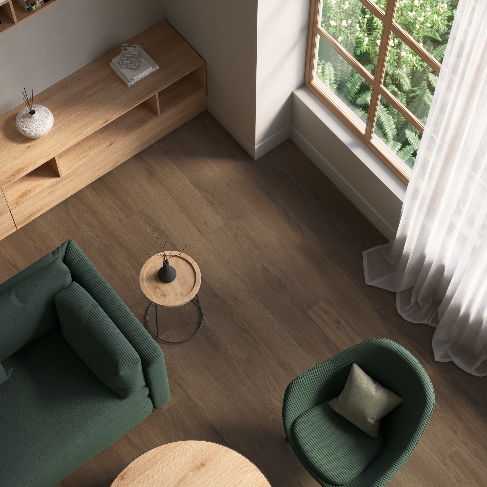 Suelo vinílico spc clic teramo extrem efecto madera oscura osc425 artens