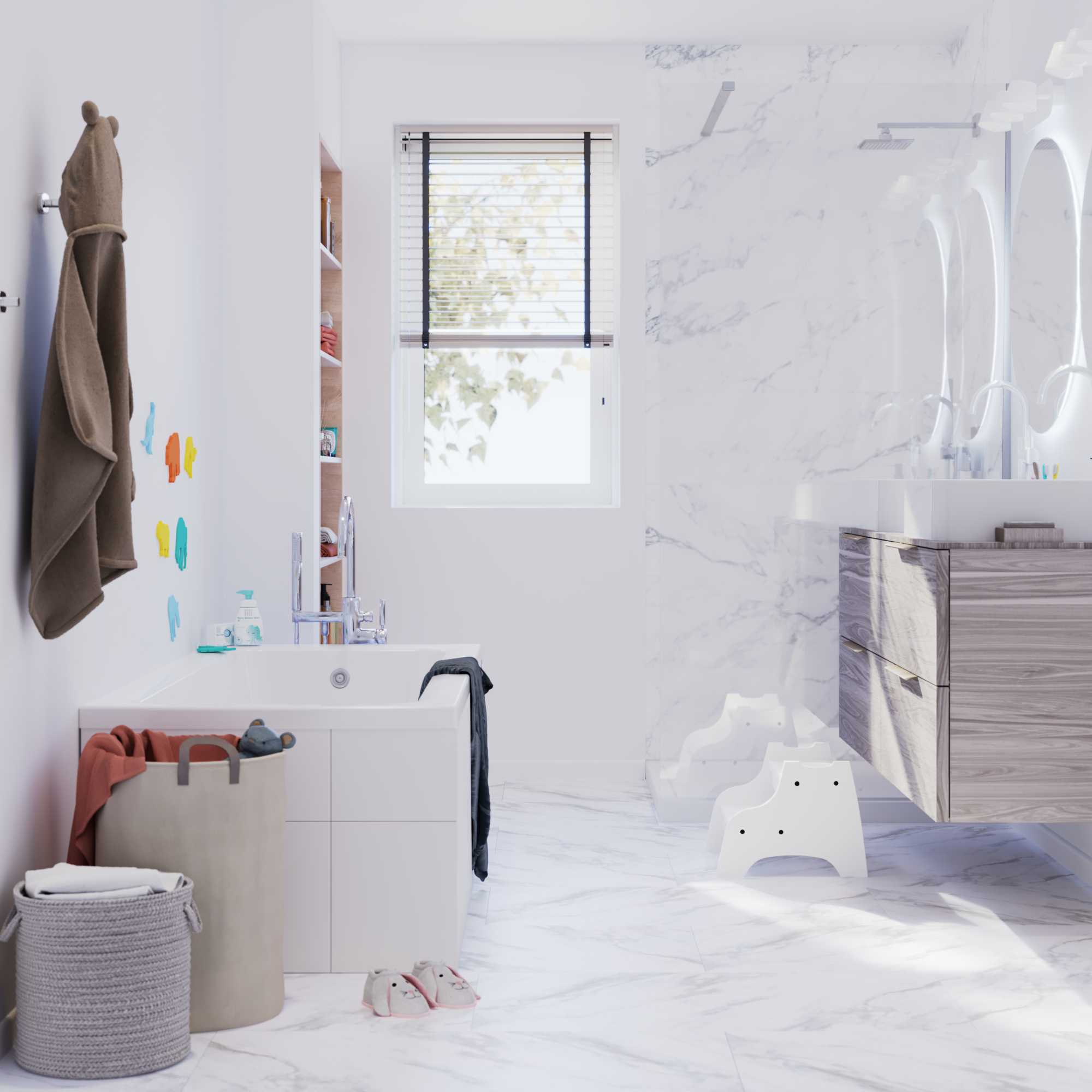 Dalle PVC clipsable medio ARTENS Muskwa 2 marbre - 3