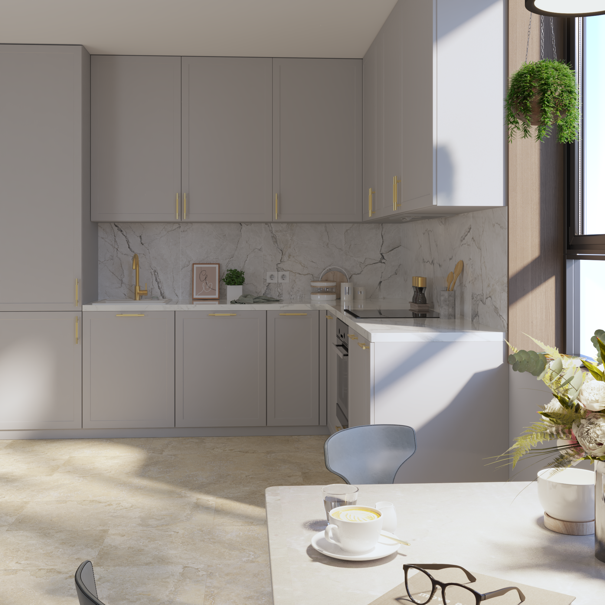 Pavimento SPC Lakos travertino Sp 4.5 mm ARTENS 1.67 m² - 4