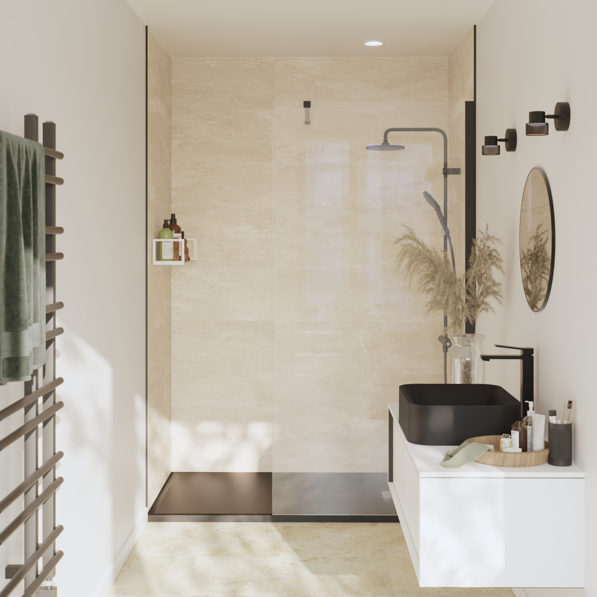 Pavimento SPC Lakos travertino Sp 4.5 mm ARTENS 1.67 m² - 3