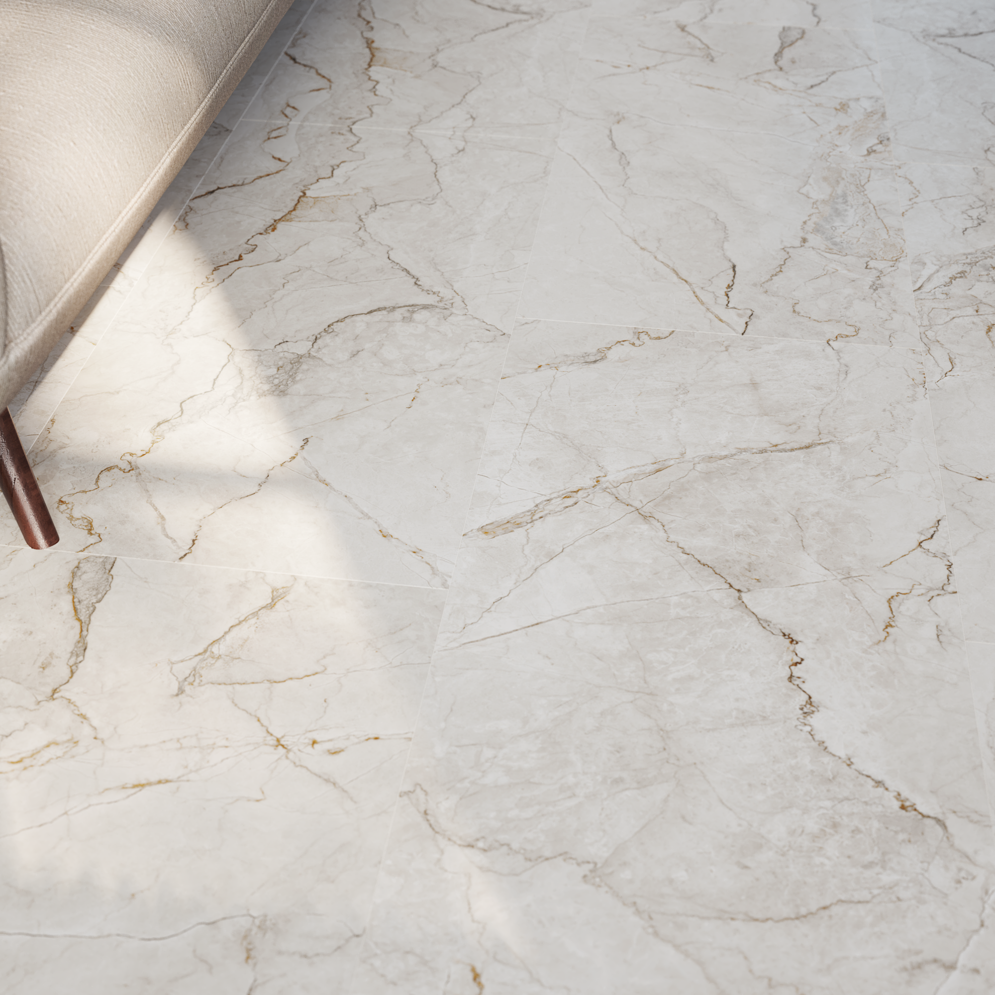 Pavimento vinílico SPC click flutuante Blush intenso extremo Artens 5,5 mm com base BL000 - 3