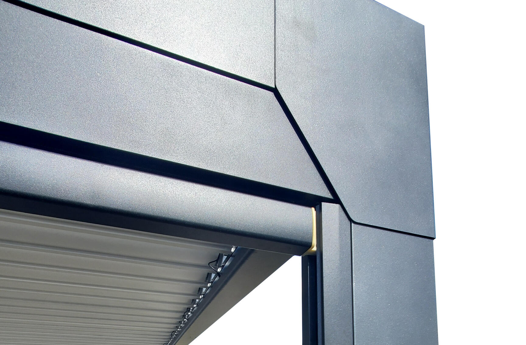 Rideau manuel GREEN OUTSIDE 5m noir pour pergolas Ménéa/Elea noires, L.474 cm - 4