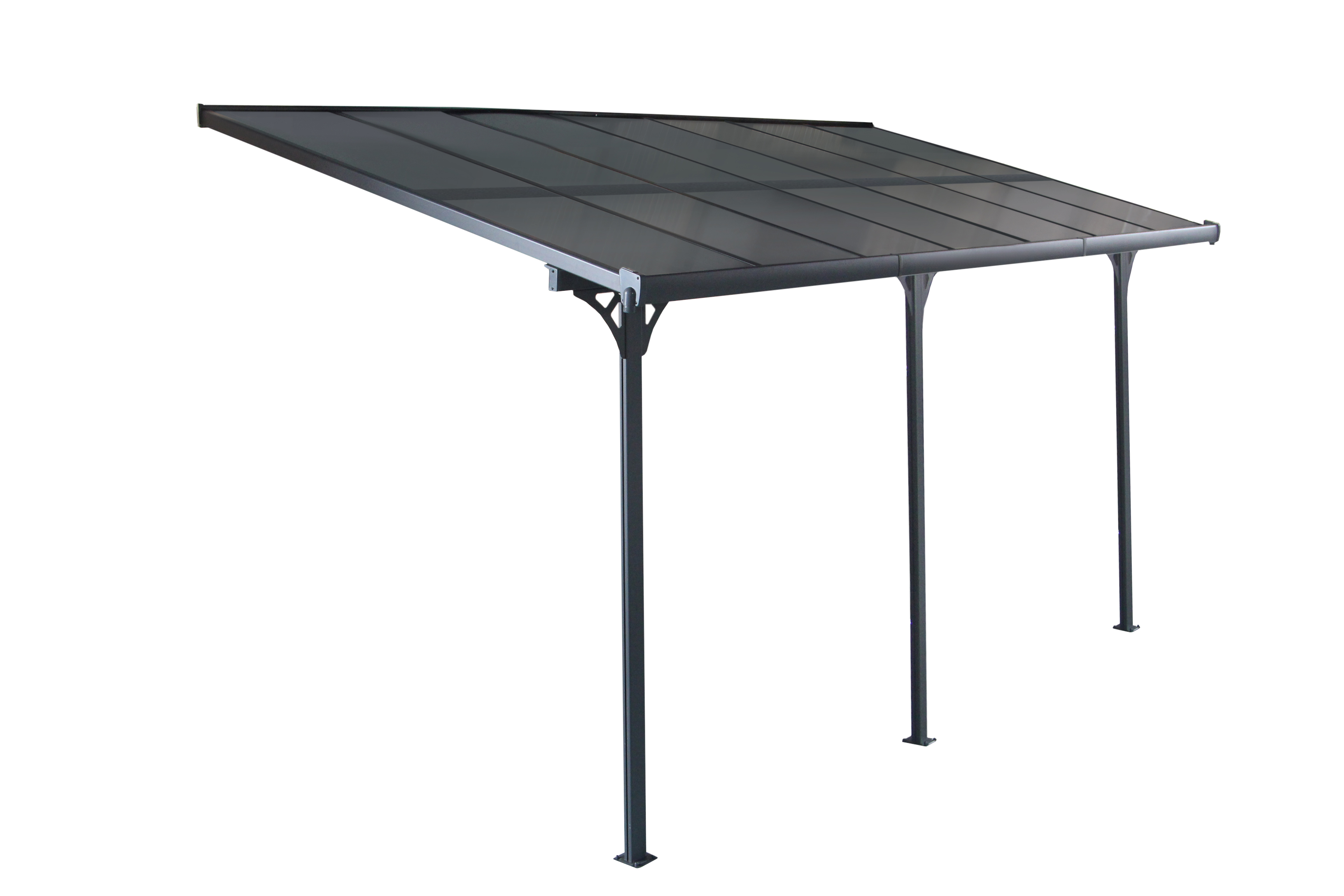 Marquesina aluminio elliot 436x255x262 cm de 11 m2