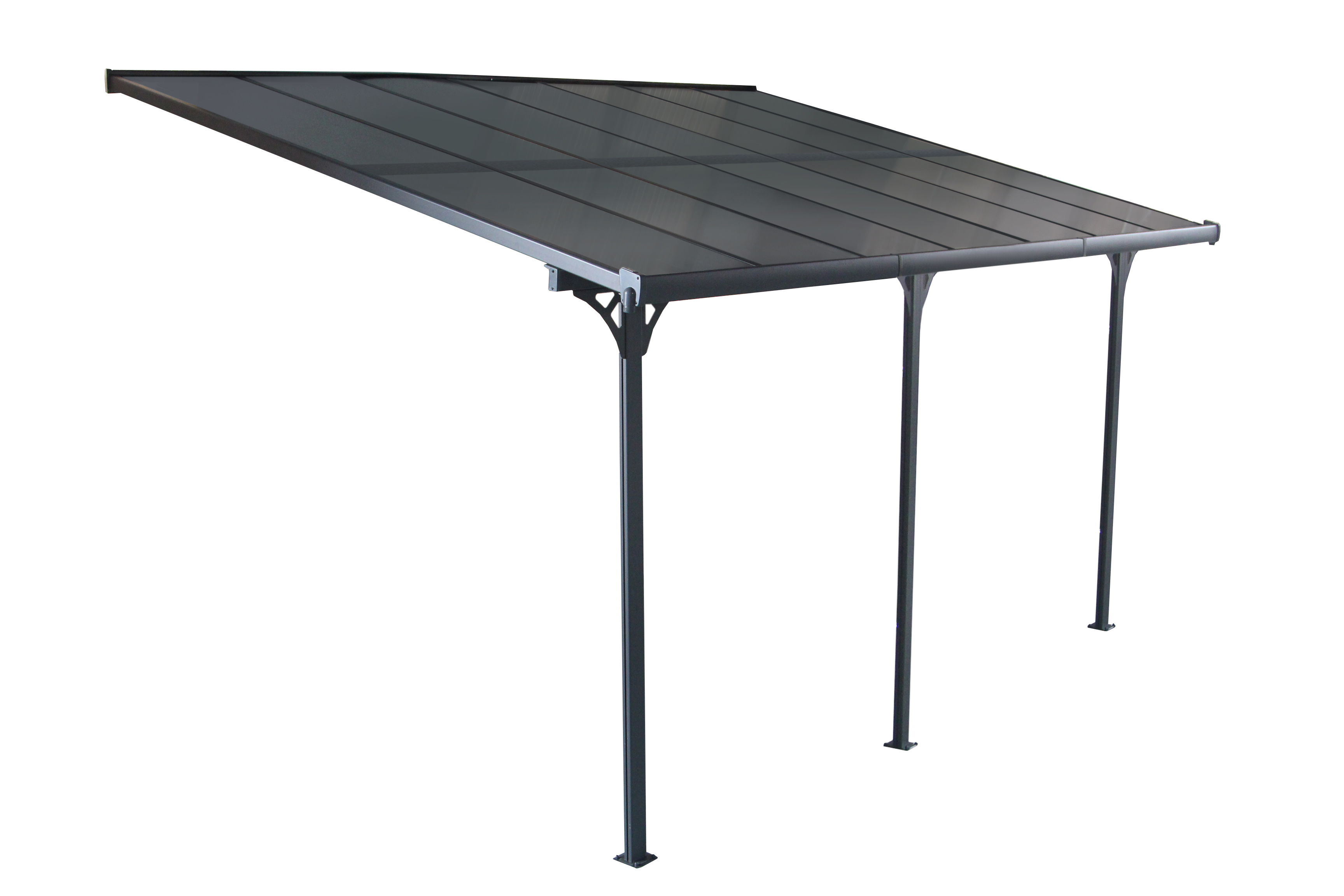 Marquesina de aluminio elliot 436x305x272 cm de 13 m2