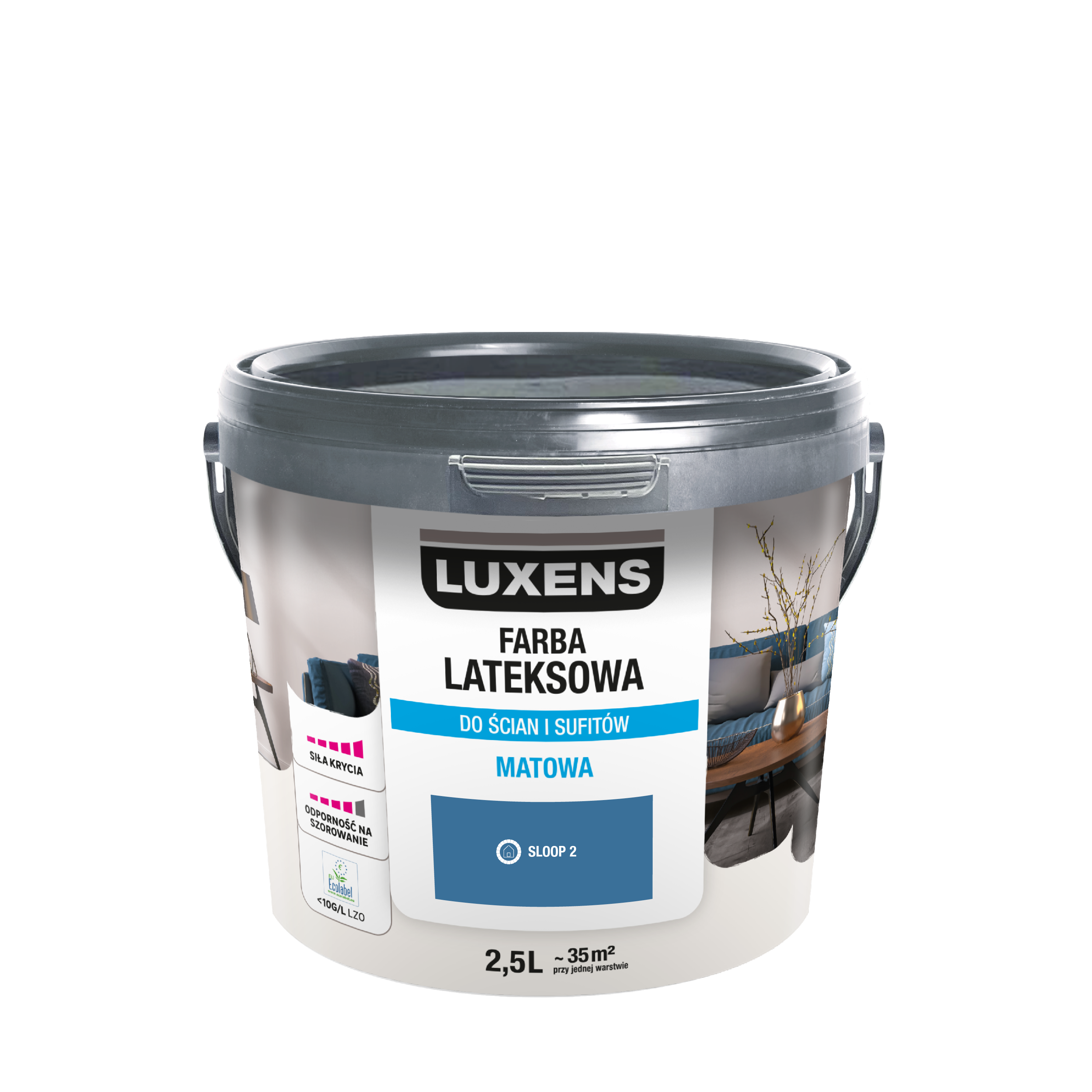 Farba lateksowa Luxens Sloop 2 2.5 l  - 3
