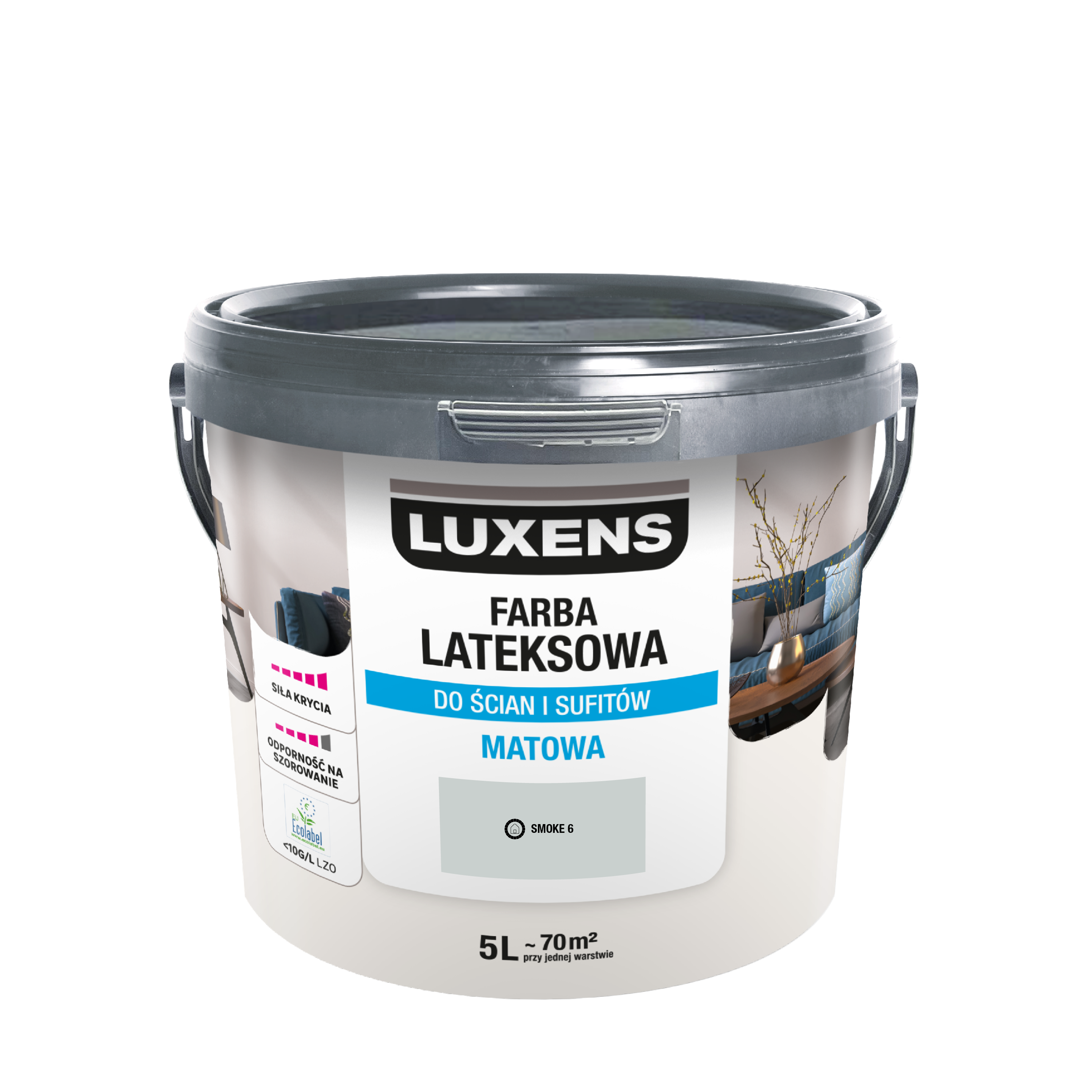 Farba lateksowa Luxens Smoke 6 5 l  - 7