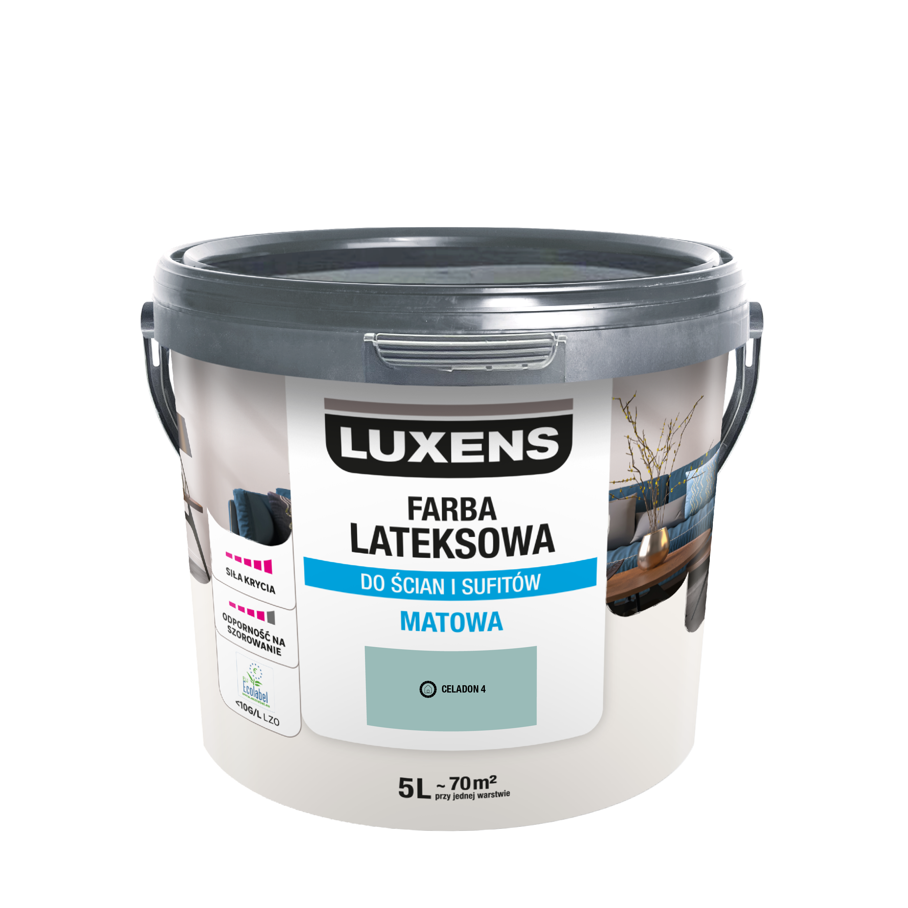 Farba lateksowa Luxens Celadon 4 5 l  - 10