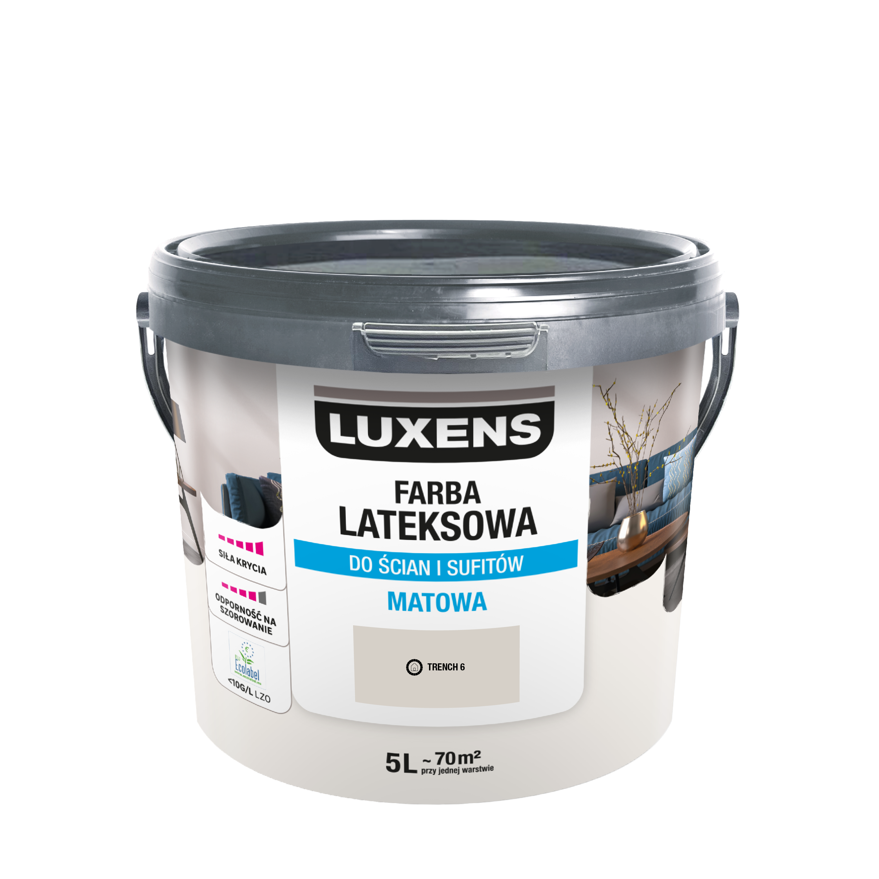 Farba lateksowa Luxens Trench 6 5 l  - 7