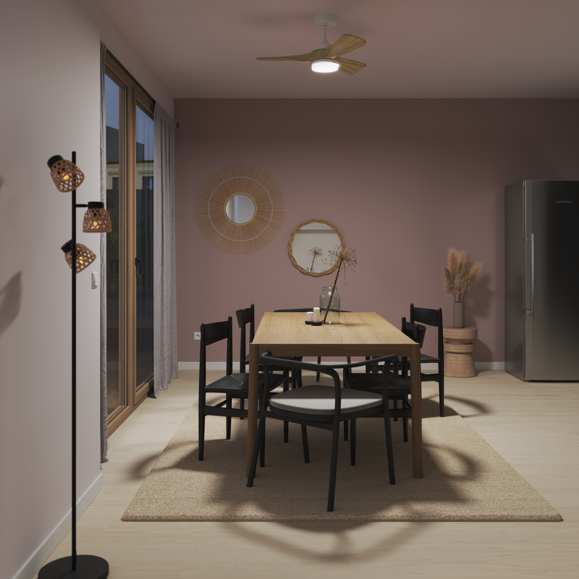 Ventilador de techo con luz silencioso DC Inspire Chris beige/blanco 132 cm - 3