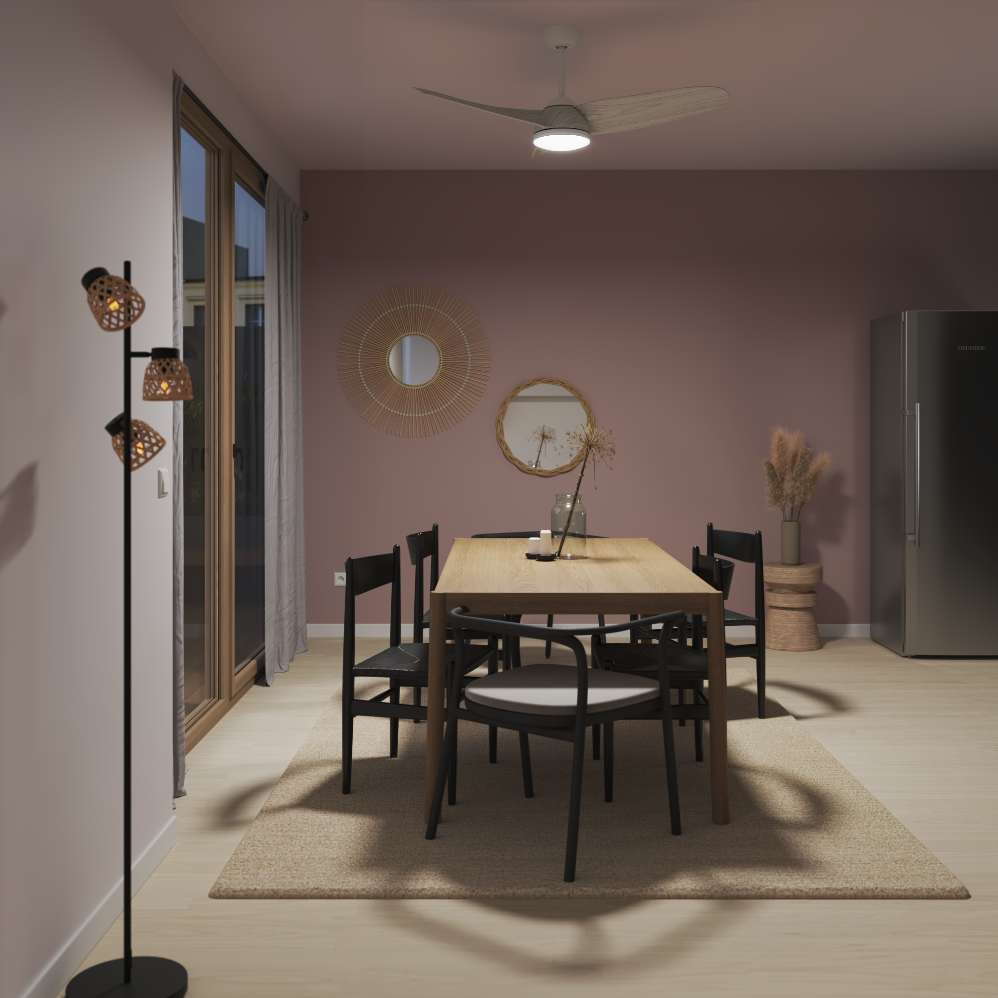 Ventilador de techo con luz silencioso DC 37W con mando ø132 cm Beach INSPIRE blanco luz CCT 3 aspas| 6 velocidades| modo verano/invierno| brisa| temporizador| recomendado de 20 a 40m² - 4
