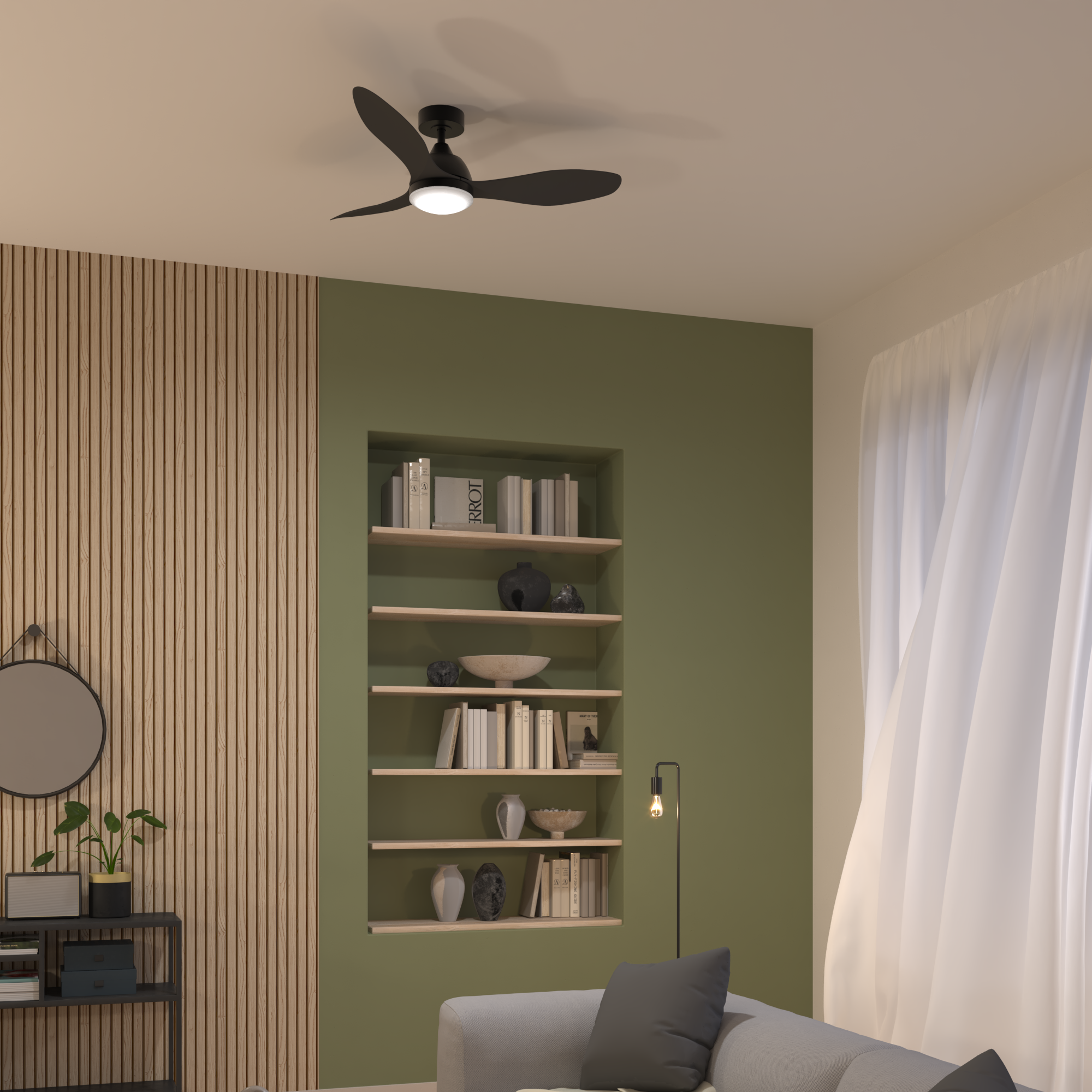 Lampa podłogowa Lina czarna E27 Inspire - 15