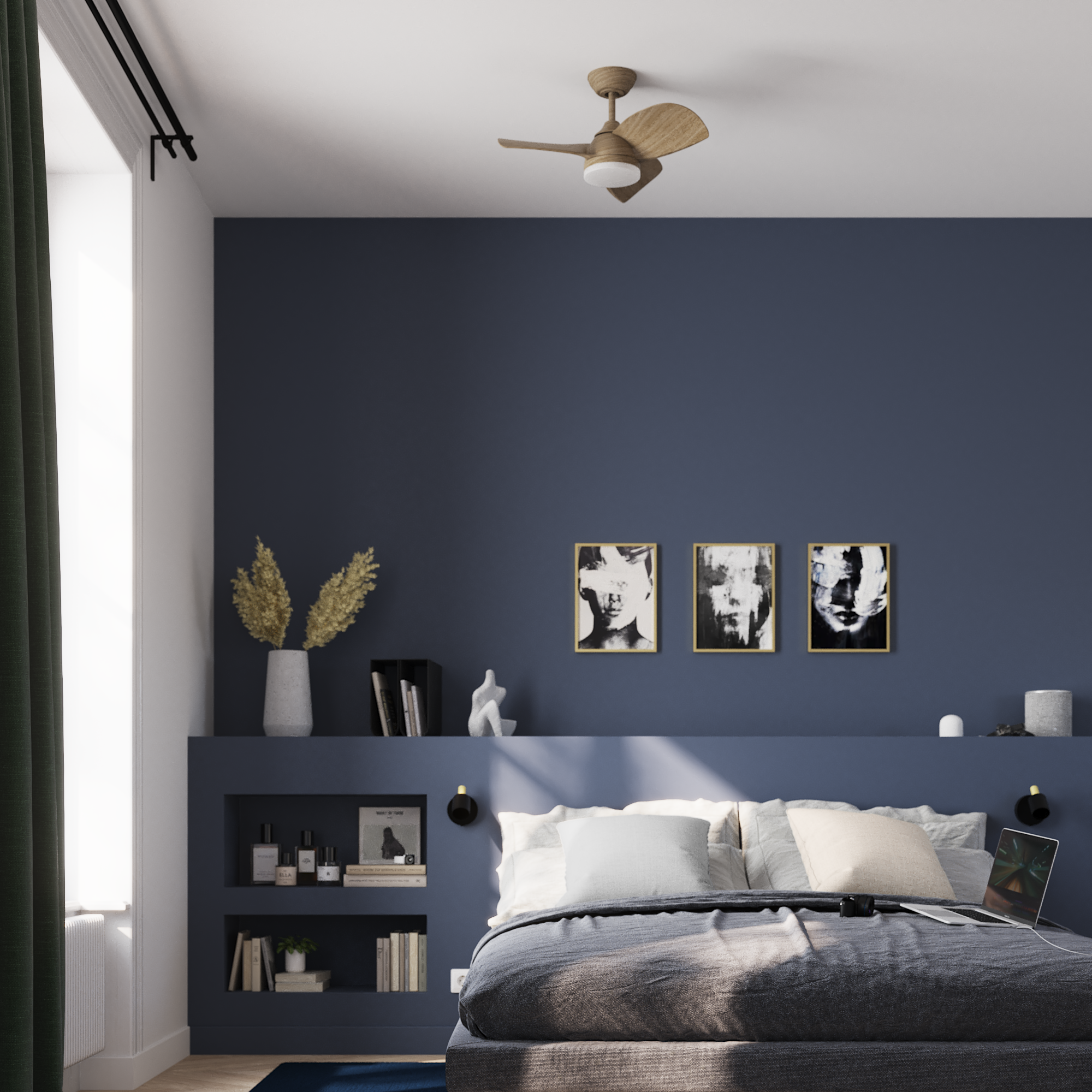 Cojín decorativo cuadrado Dario poliéster satén liso gris plata doble cara INSPIRE 45x45cm - 4