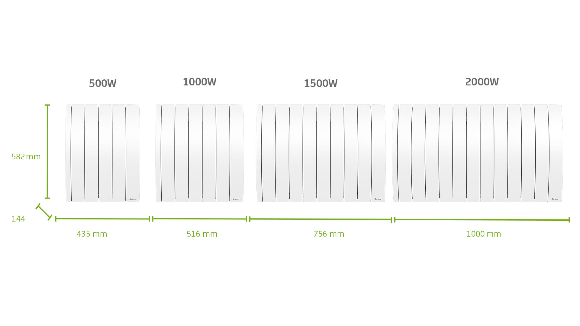 Radiateur électrique connecté à inertie fluide 1500W SAUTER Ipala horizontal - 9