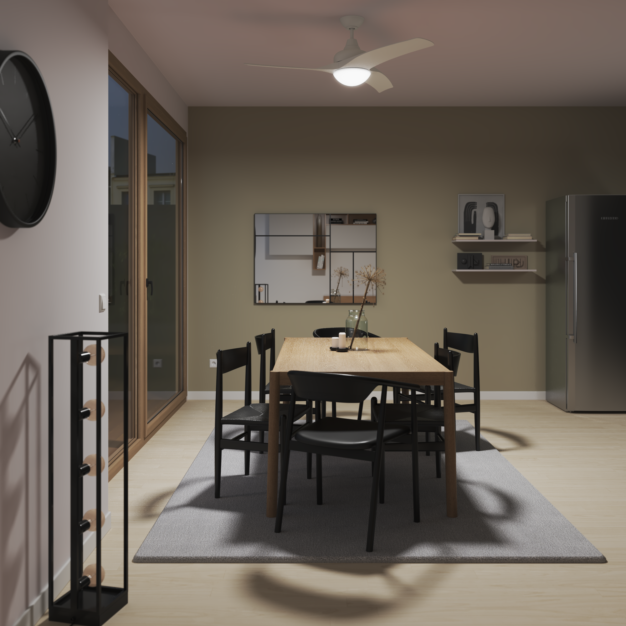 Ventilador de techo con luz E27 AC con mando INSPIRE Tokyo blanco ø132 cm - 5