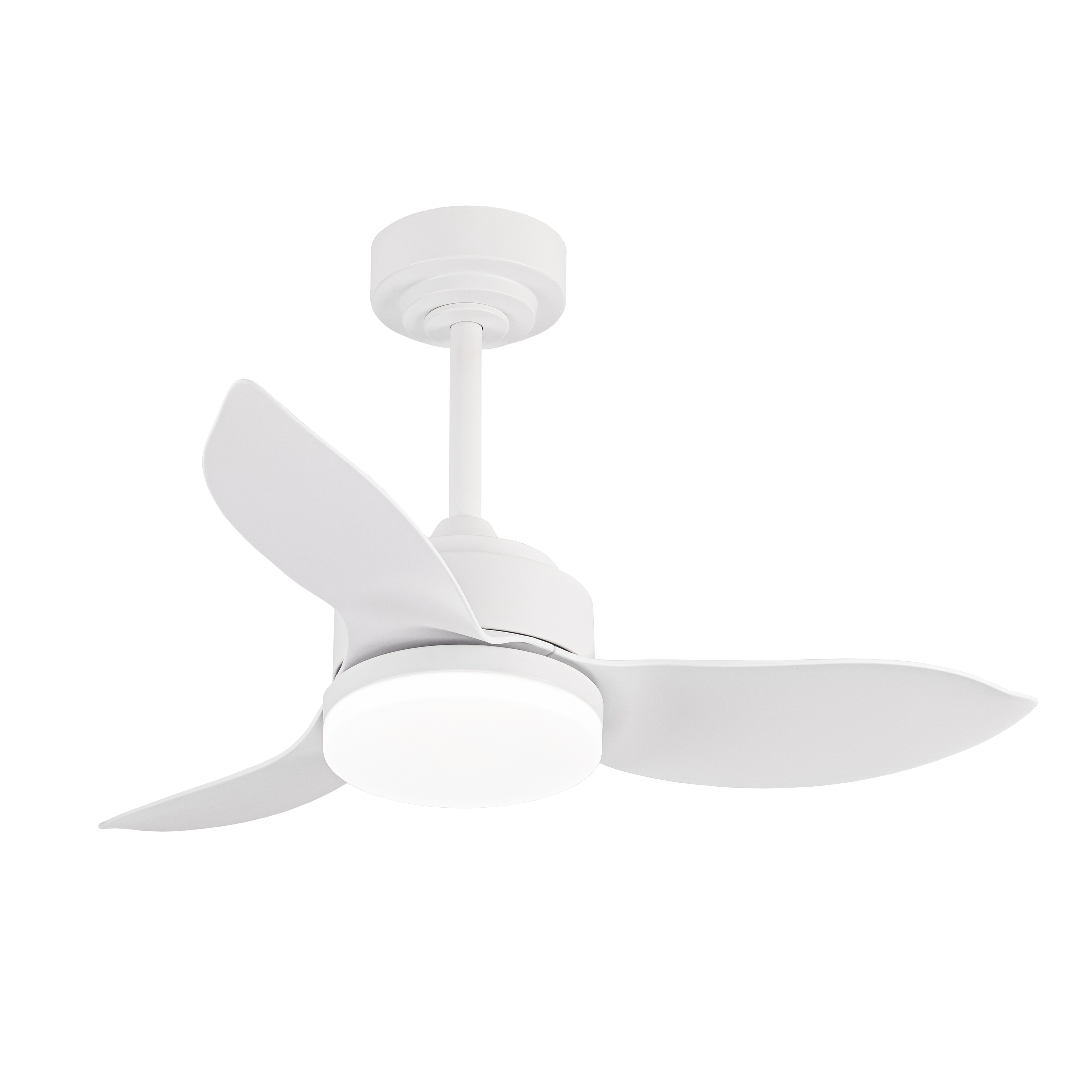 Ventilador de techo con luz motor dc inspire crixus blanco