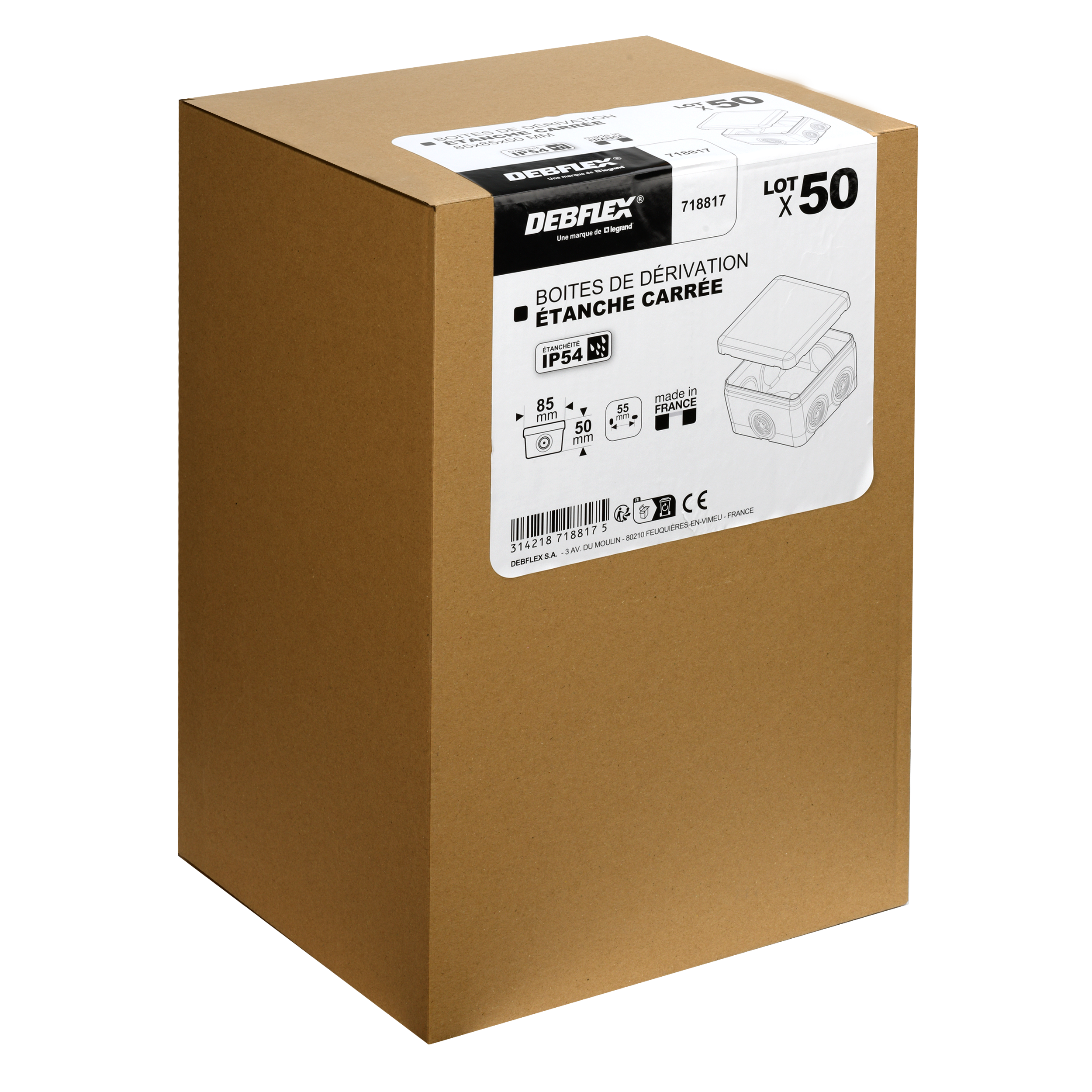 Lot de 50 boîtes de dérivation en saillie DEBFLEX - 3