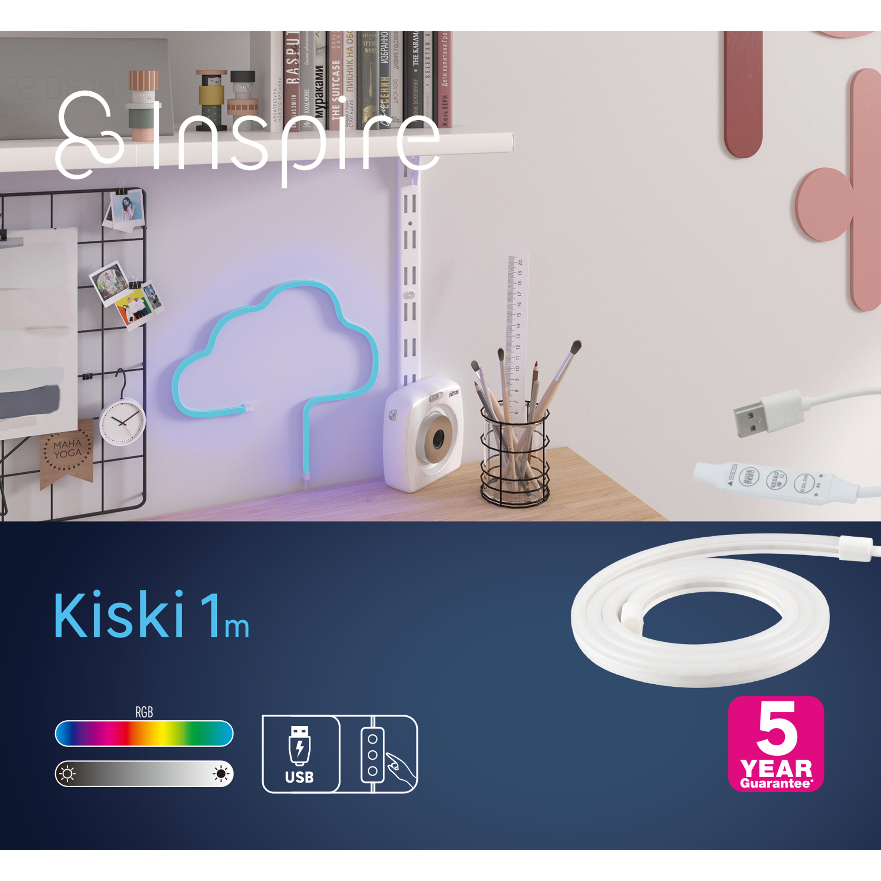 Kit Fita LED INSPIRE KISKI 1M IP20 MULTICOR - 16