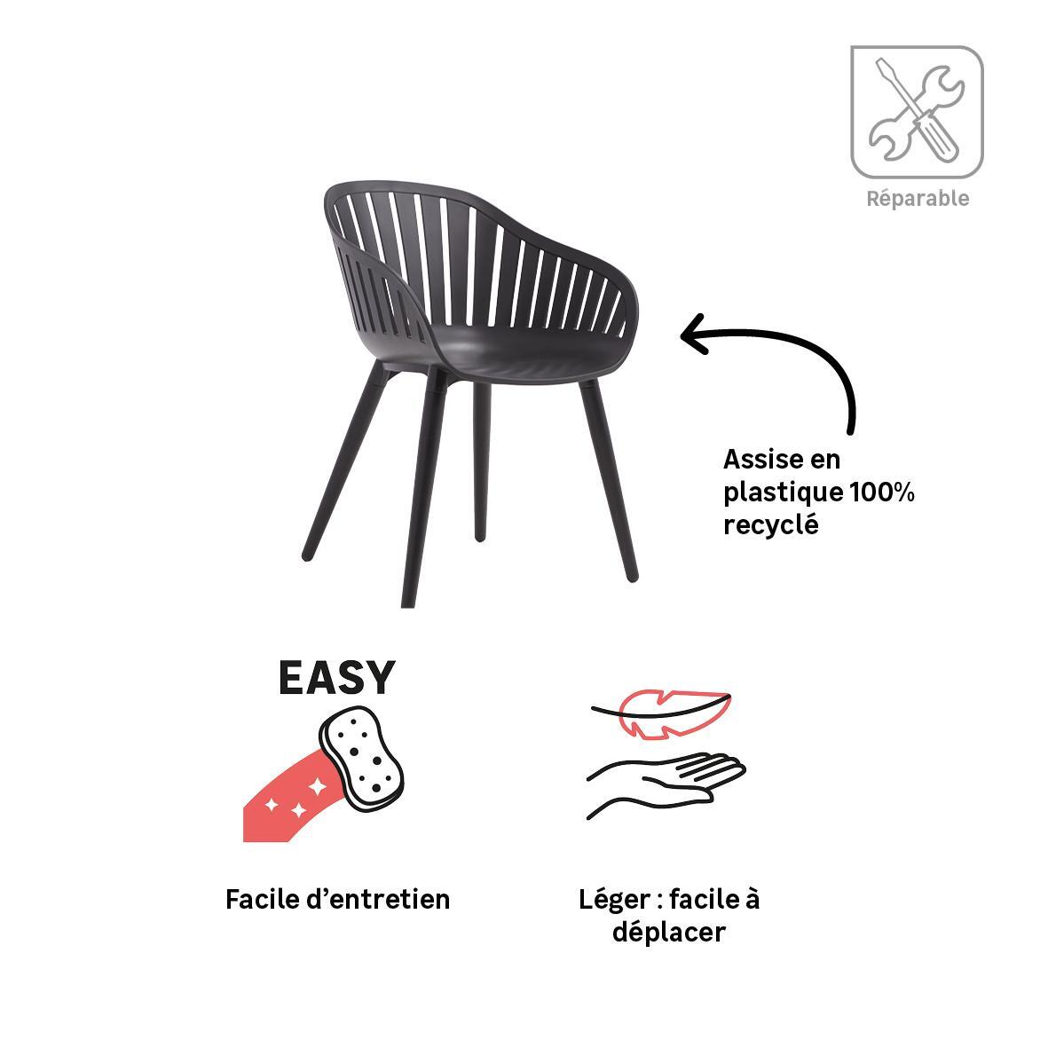 Fauteuil en aluminium Idunn NATERIAL - 2