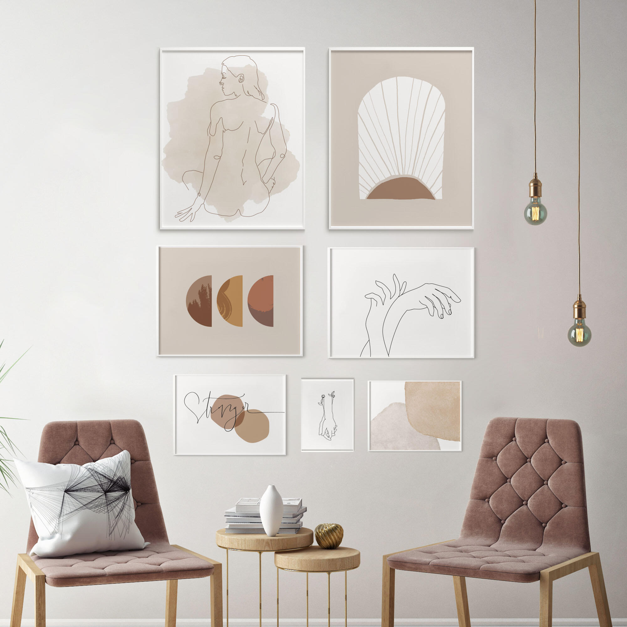 Set de 7 láminas stronger 70 x 50 cm