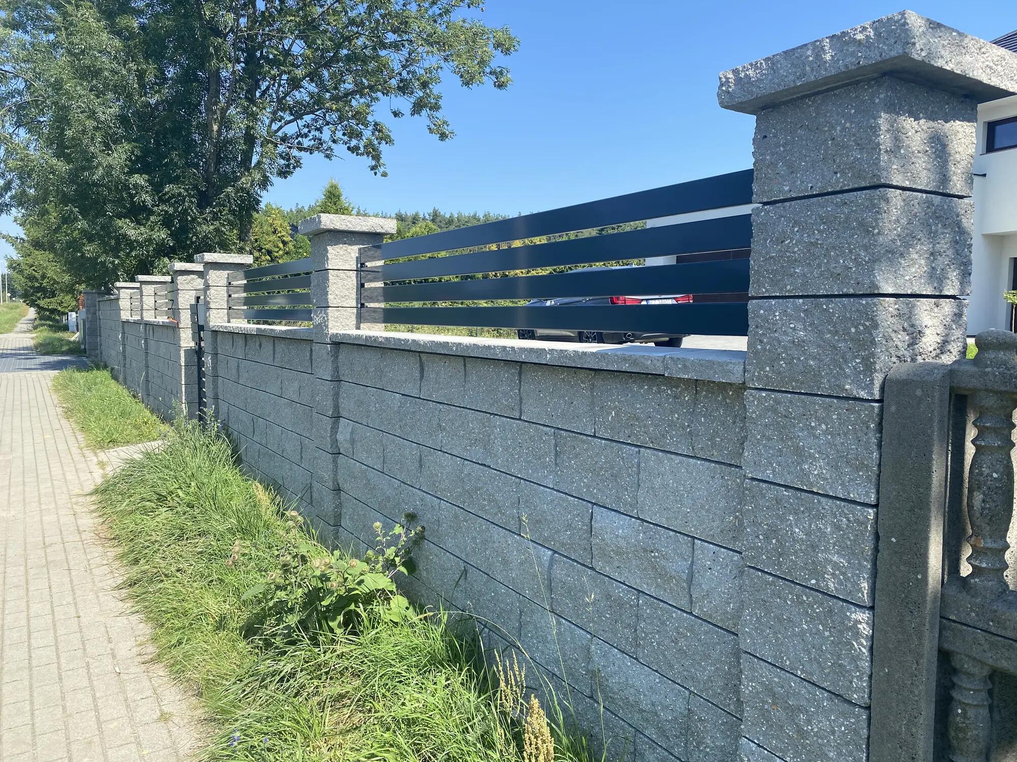 Przykrycie cokołu 50x30x6 cm 2stronnie łupane Granit Ziel-Bruk - 2