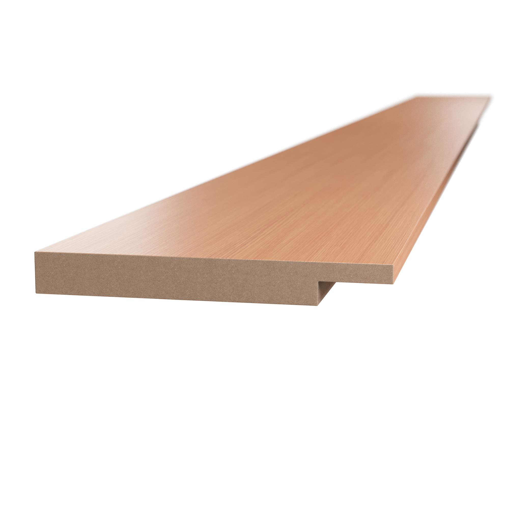 Kit de 3 molduras de recrecido de mdf roble 70 x 10 x 2200 mm
