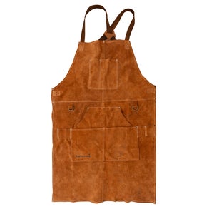 Tablier de travail en cuir noir et marron ajustable – AP3X – BeaverCraft Tools