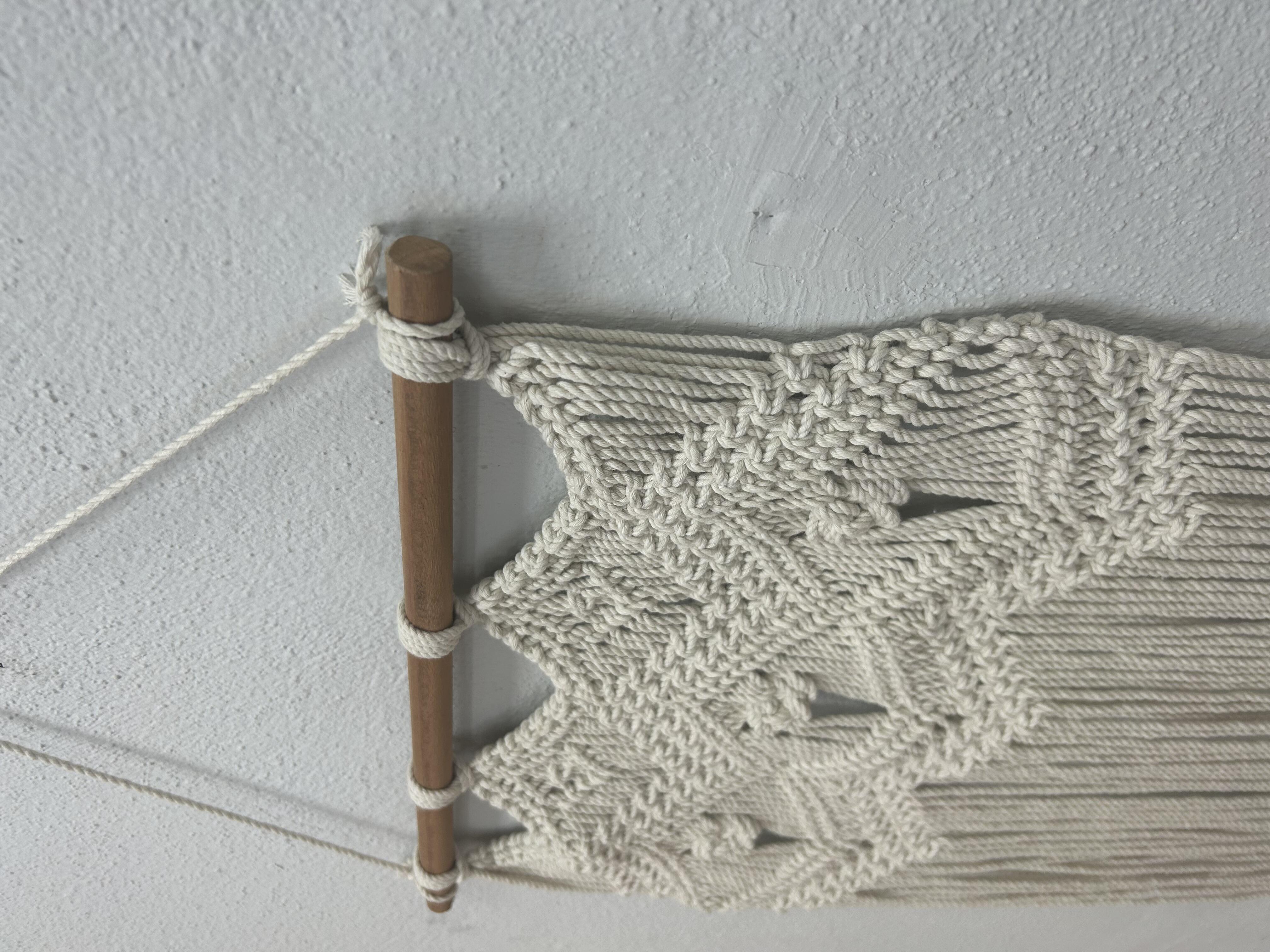 Painel decorativo perede macrame 40 x 60 cm Nº2 - 6